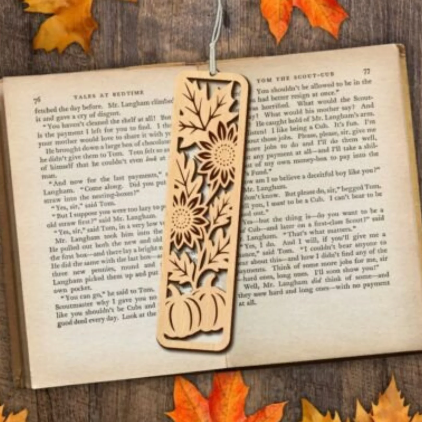 Sonbahar Temalı 5 Adet Kitap Ayracı