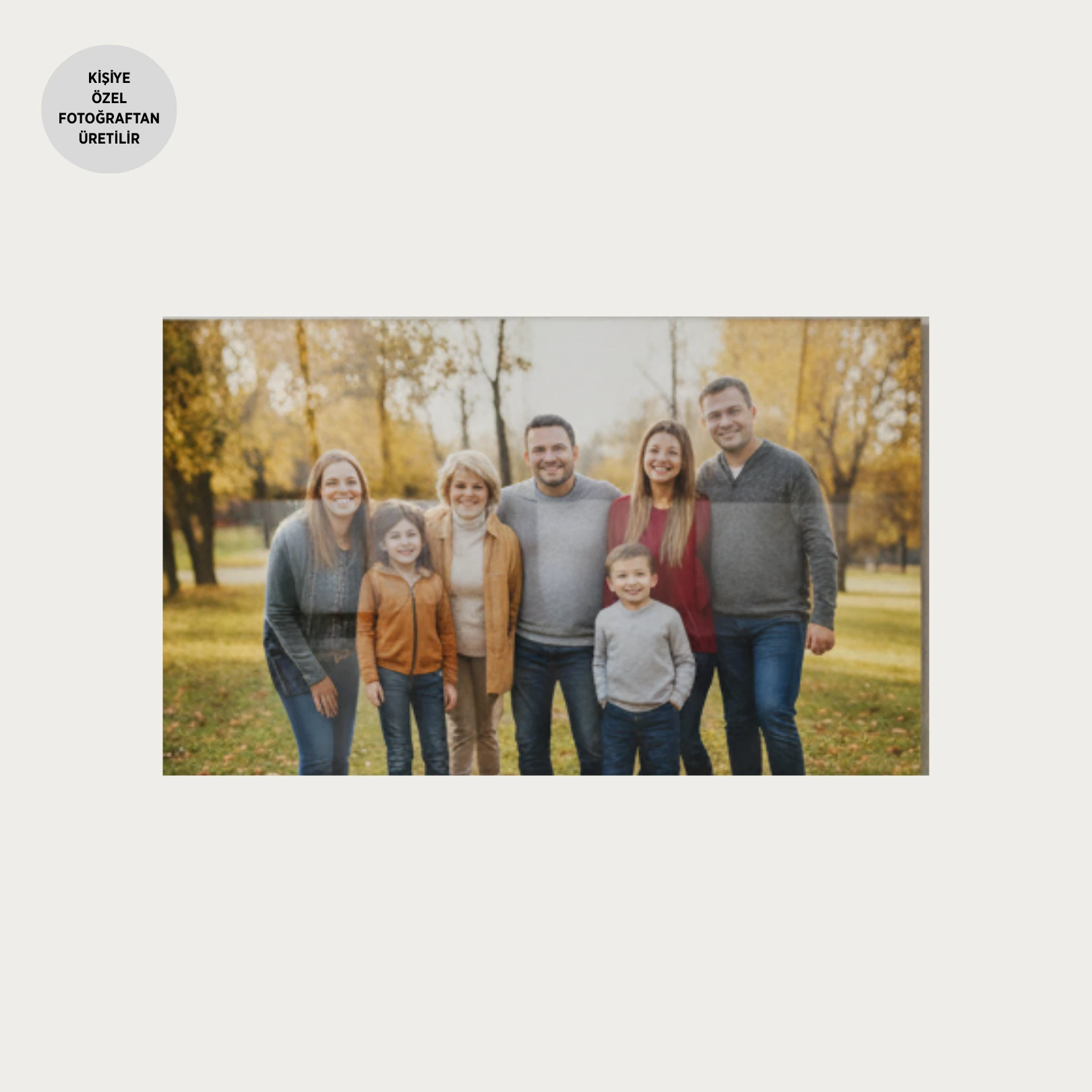 Kişiye Özel Fotoğraflardan Üretilen 50cm 70cm Cam Tablo