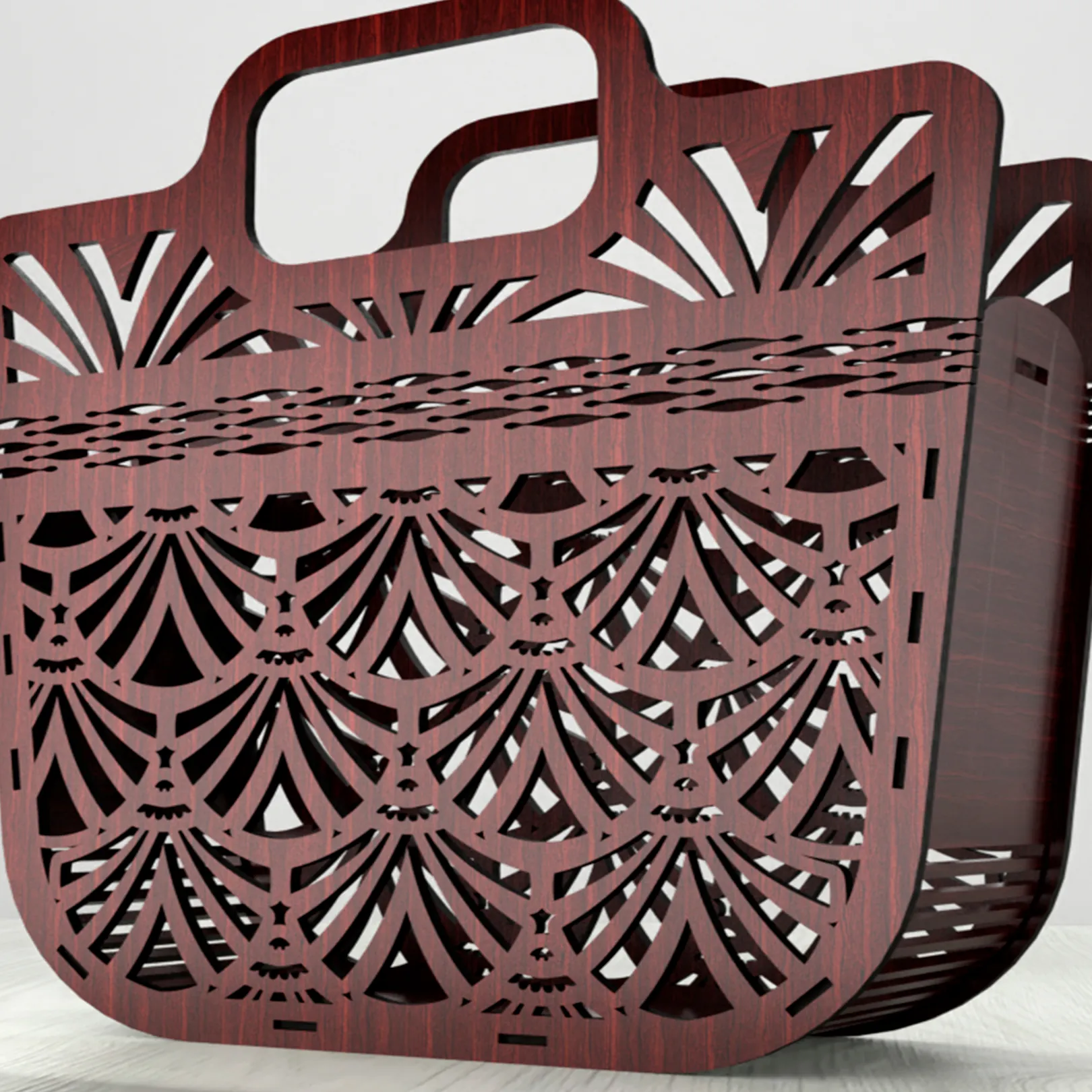 Dekoratif Lazer Kesim Çanta - Aksesuar ve Dekor Olarak Kullanılabilir