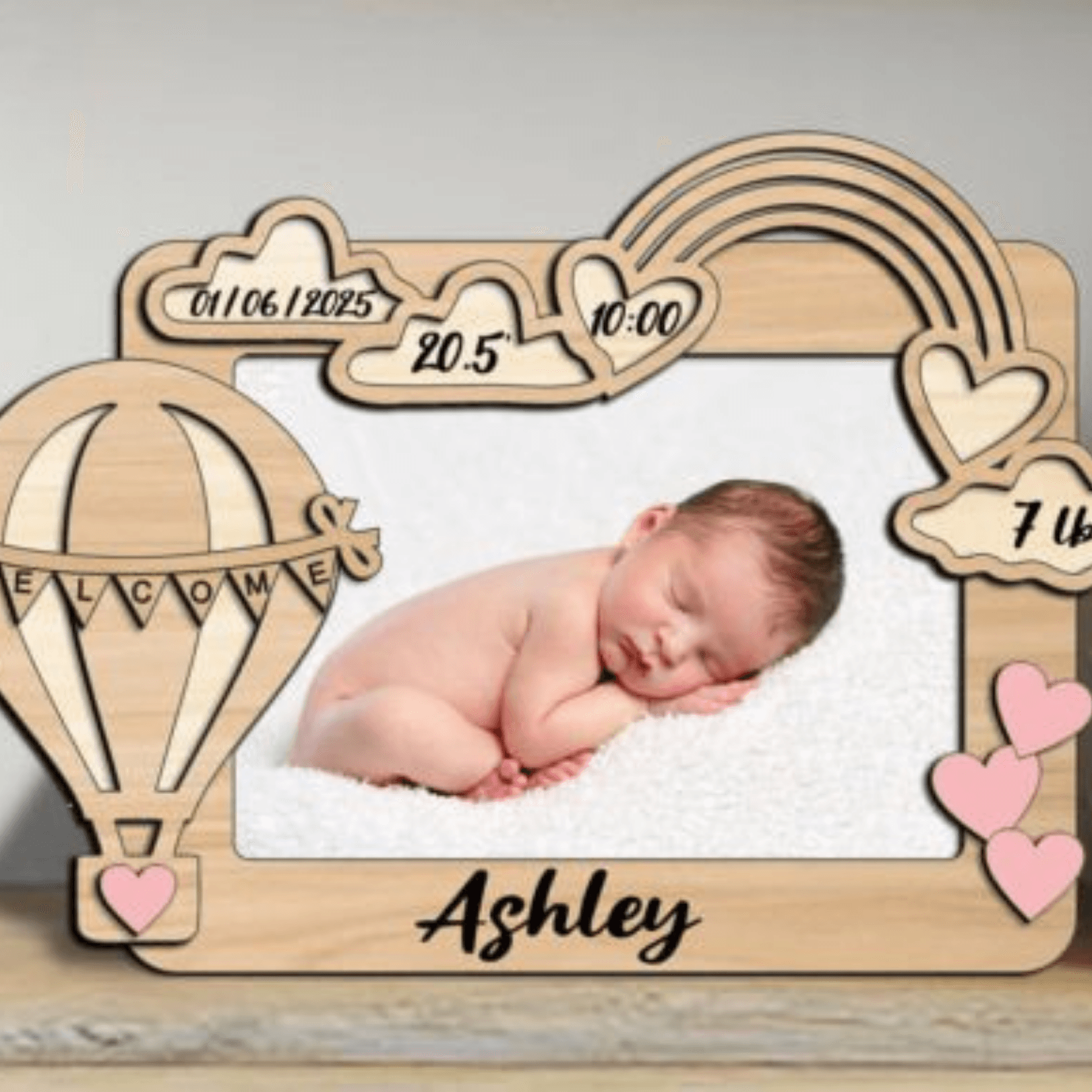 Kişiselleştirilebilir Bebek Doğum Tablosu
