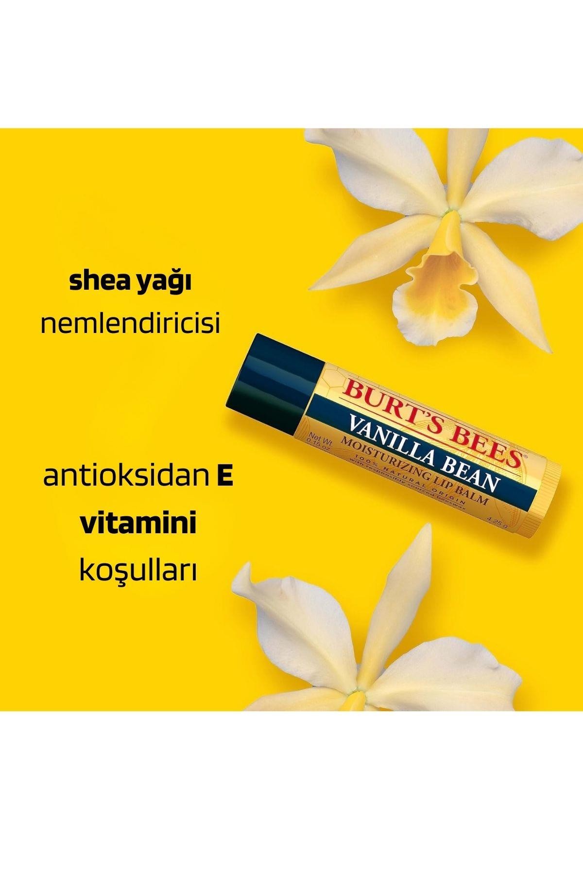 Burt's Bees Vanilya (%100 Doğal) Dudak Balmı 0.15 oz 4.25 gr
