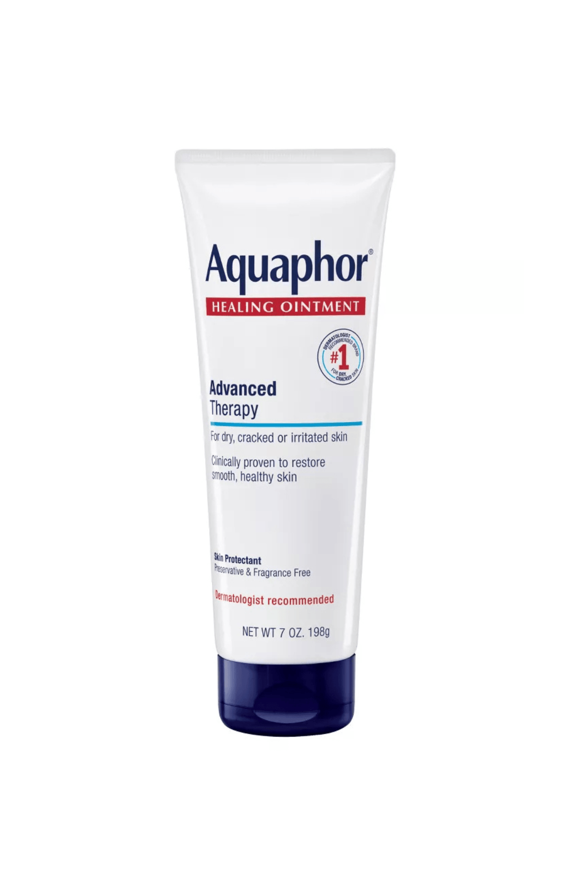 Aquaphor Healing Ointment Advanced Therapy (Aşırı Kuru Cilt, Çatlamış Dudaklar, Çatlamış El ve Ayaklar, Kesik ve Yanıklar, Cilt Tahrişini Korur)  Merhem İleri Terapi Cilt Koruyucu 7 OZ 198 gr