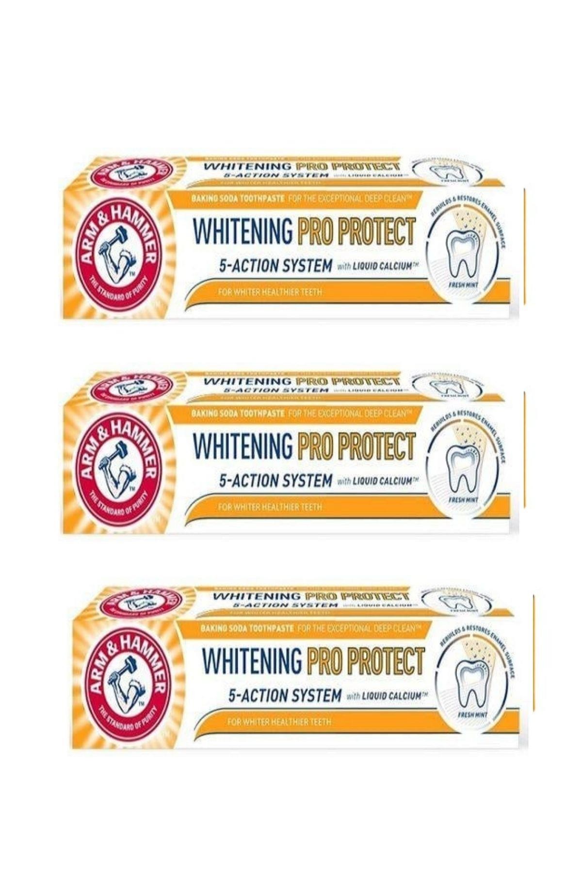 Arm & Hammer Whitening Pro Protect Fresh Mint Diş Macunu 75ml x3
