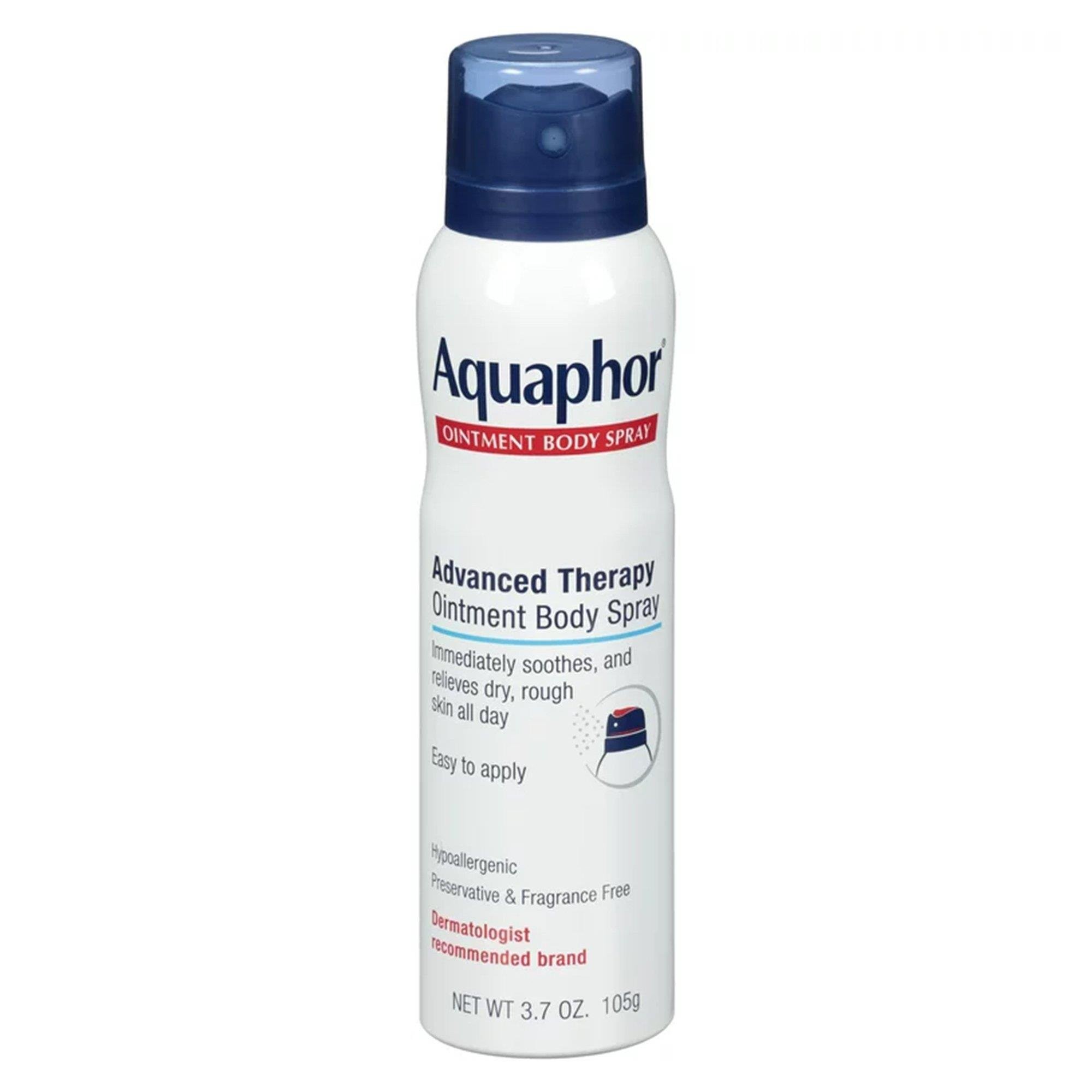 Aquaphor (hipoalerjeniktir, koruyucu madde ve kokusuz) Gelişmiş Terapi Merhem Vücut Spreyi , 3.7 oz 105 gr
