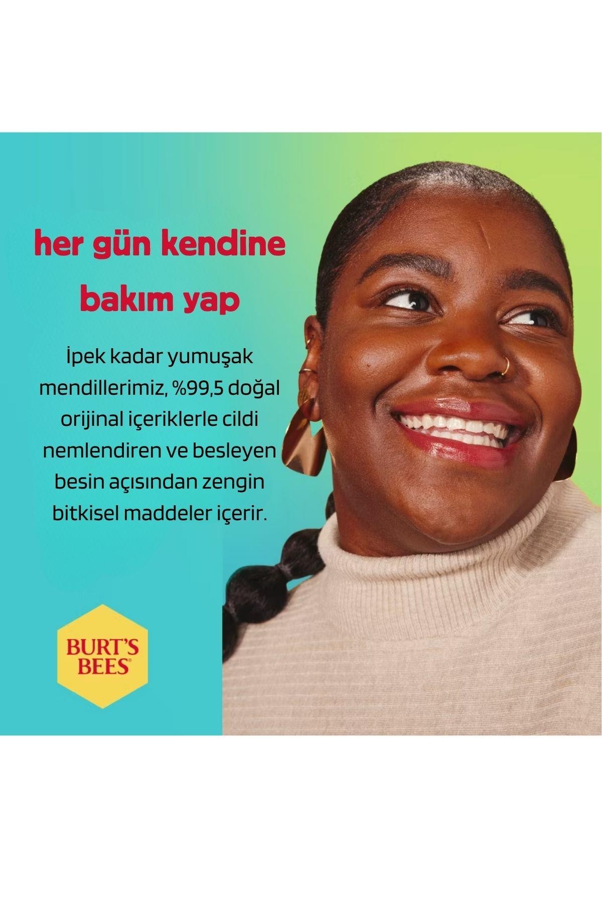 Burt's Bees Micellar Facial Towelettes With Coconut and Lotus Hindistan Cevizli ve Lotuslu (Tüm Cilt Tipleri İçin, %99 Doğal Kökenli) Yüz Temizleme Mendili 30 Adet 5.1oz 144.5 gr