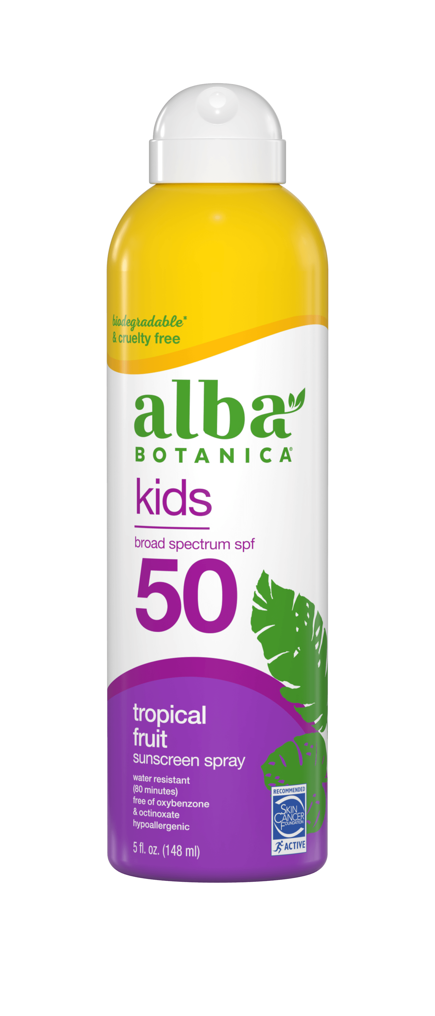Alba Botanica Çocuk (80 Dakikaya Kadar Suya Dayanıklı) Güneş Koruyucu Sprey SPF 50 6 Oz 148 ml