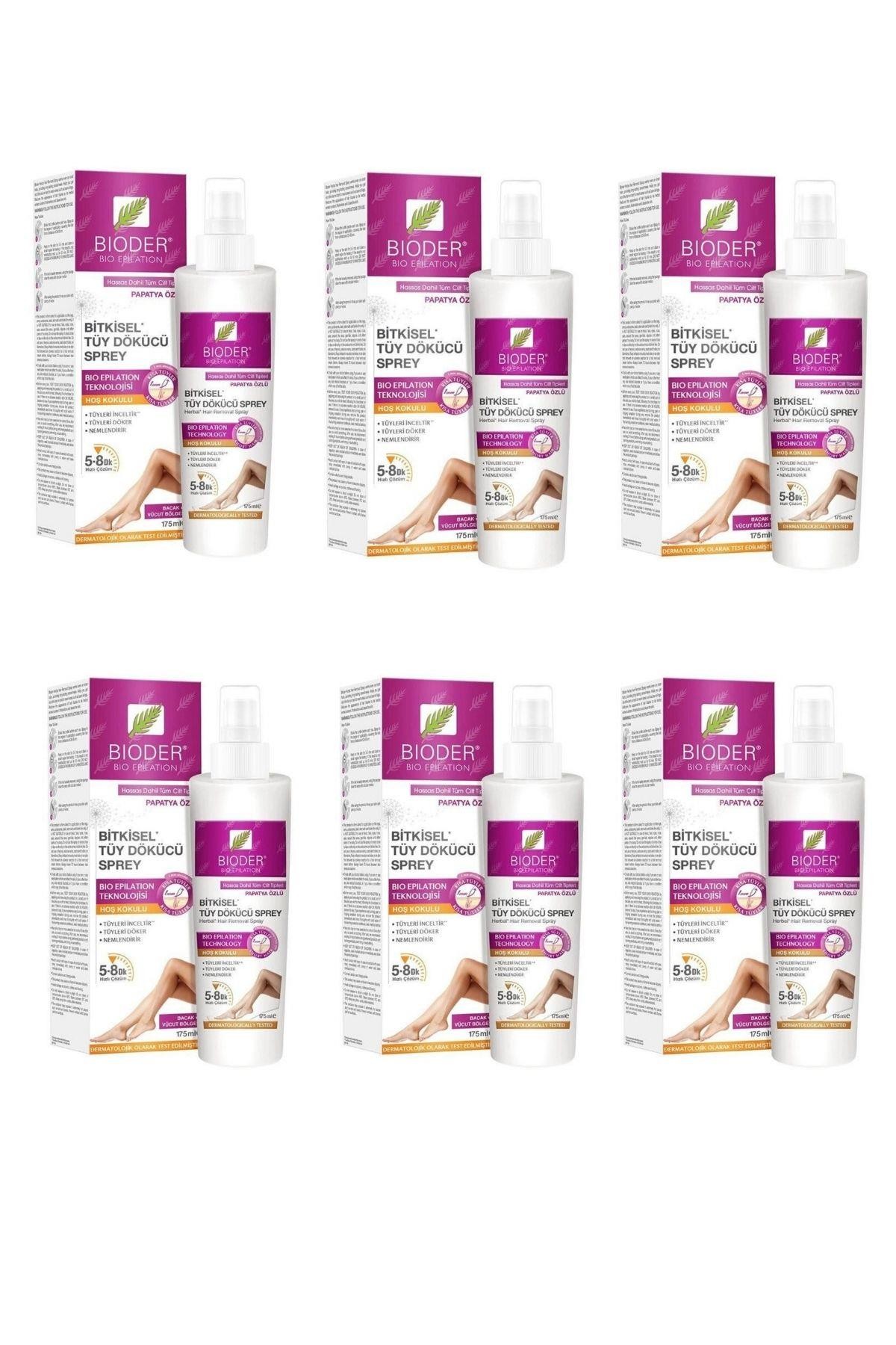 Bioder Tüy Dökücü Kadınlar İçin Sprey 175 ml x 6 Adet