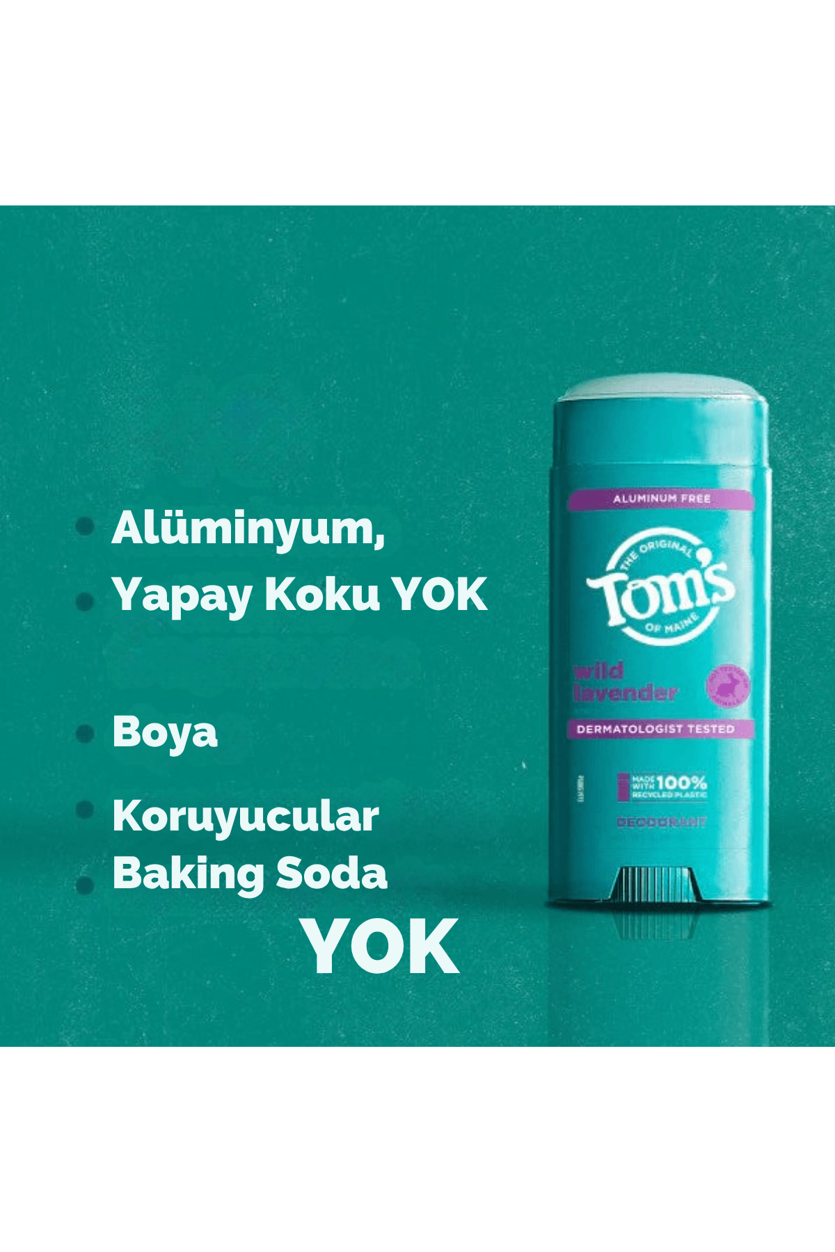 Tom's Of Maine Wild Lavender (Yabani Lavanta) Deodorant Stick 3.25 Oz 92 gr