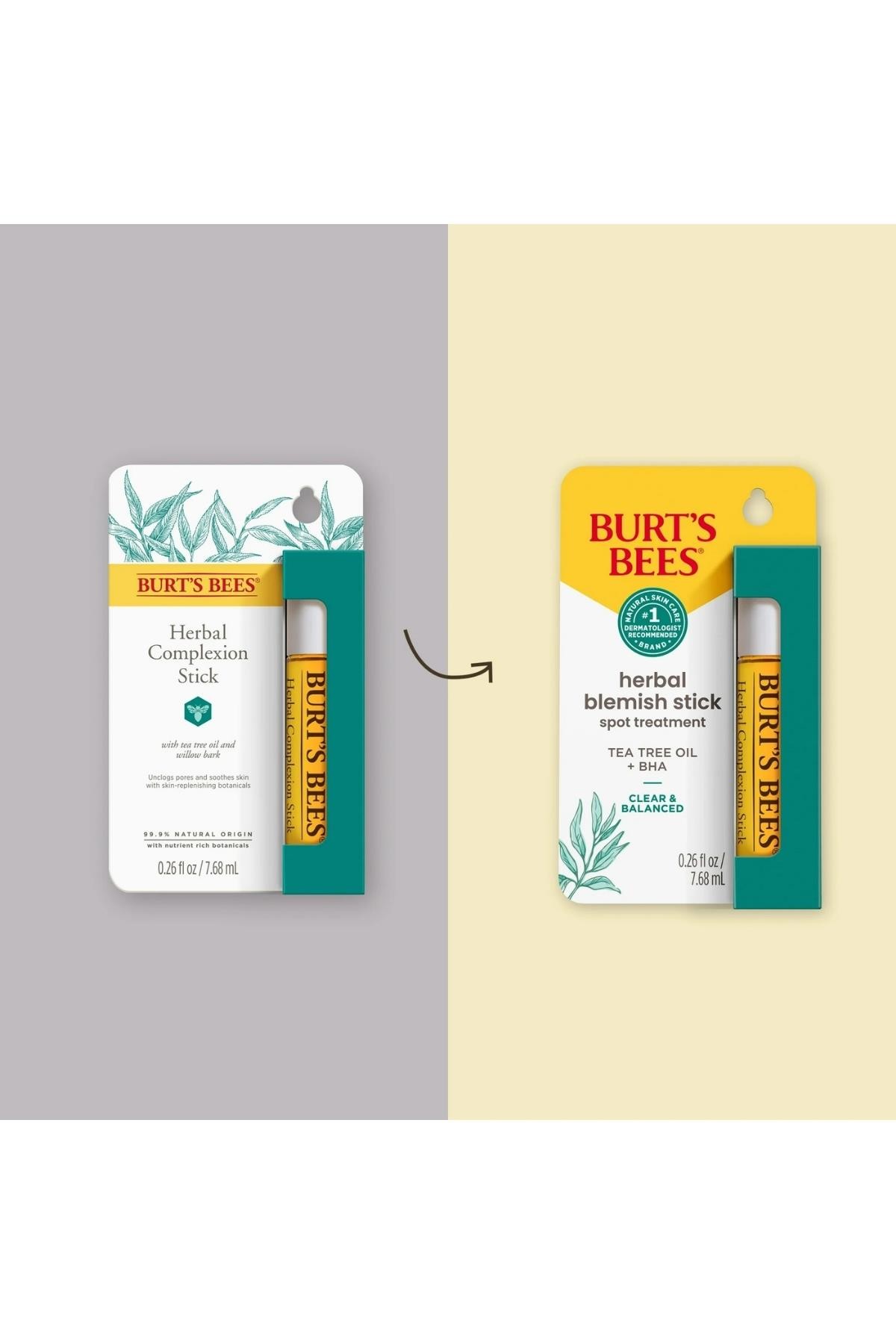 Burt's Bees Herbal  (Doğal Kökenli Cilt Bakım) Blemish Stick 0.26 Oz 7.68 ml