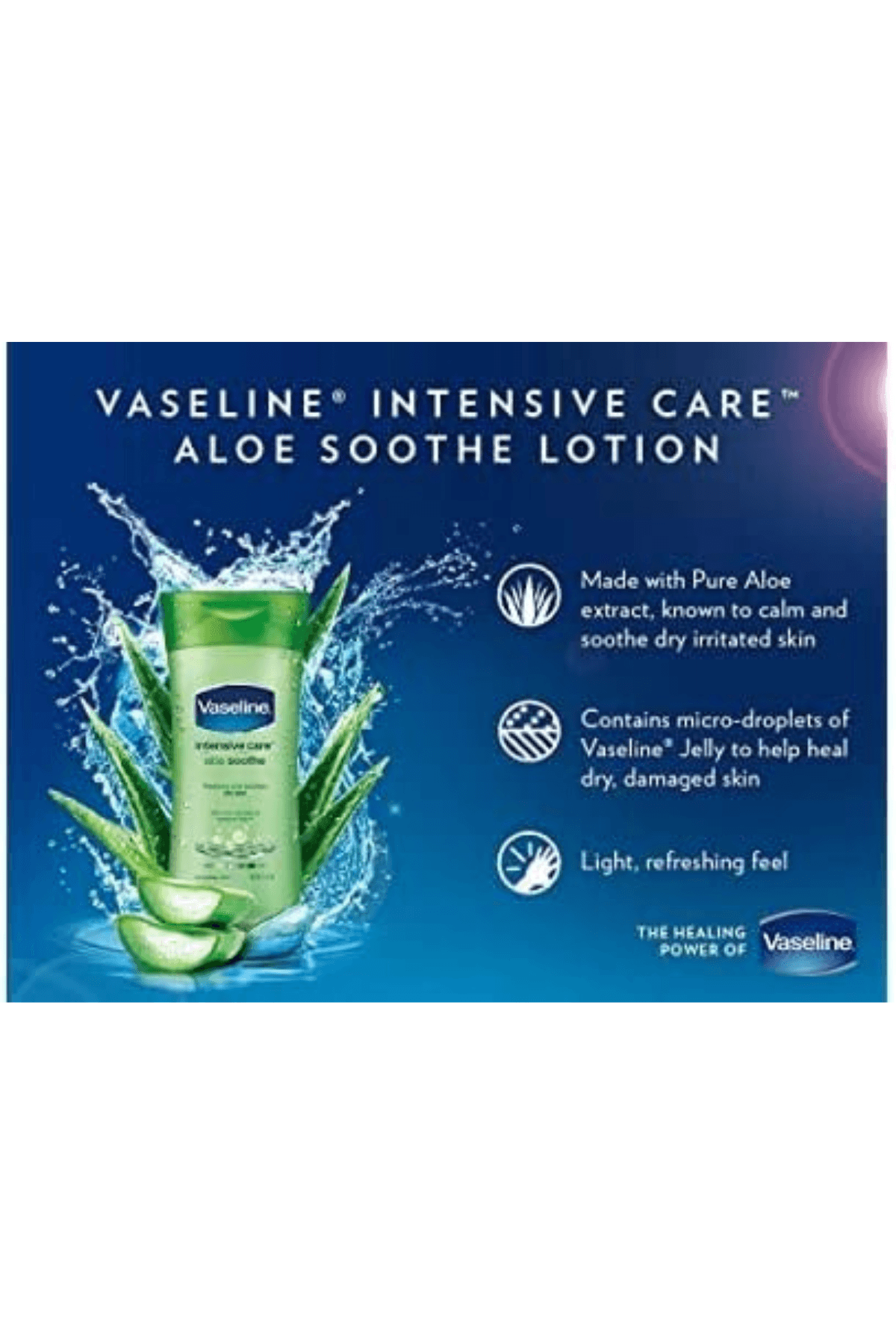 Vaseline Intensive Care Aloe (Aloe Vera)  Vücut Losyonu 600ml