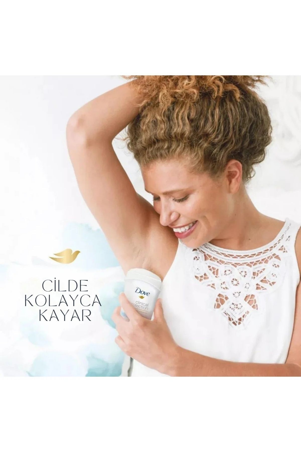 Dove Clinial Protection With 1/4 Moisturizers Orginal Clean Antiperspirant (48hr) Kadın Deodorant 1,7 oz 48gr