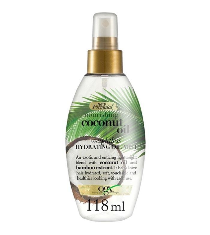 OGX, Hair Oil, Nourishing+ Coconut Oil, Weightless Hydrating Oil Mist, Spray ( Hindistan cevizi yağı ile nemlendirici yağ) 118ml