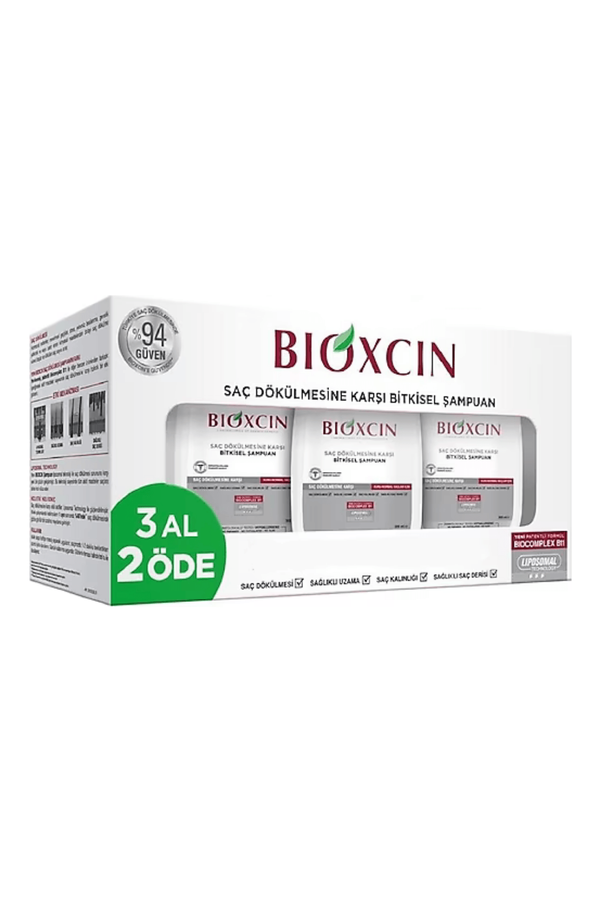 Bioxcin Genesis Kuru ve Normal Saçlar için Şampuan 3 x 300ml | 3 AL 2 ÖDE