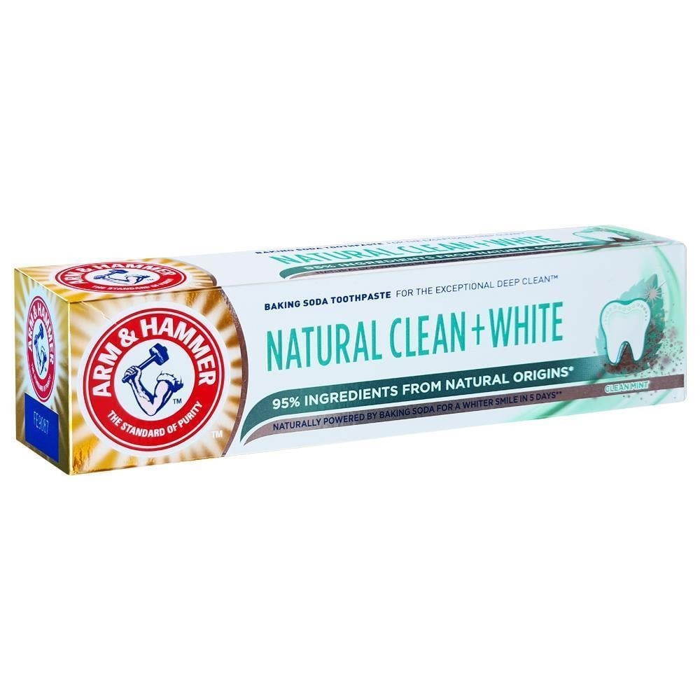 Arm & Hammer Natural Clean+Whıte (Doğal Köken İçerikli Beyazlatıcı) Diş Macunu 75ml