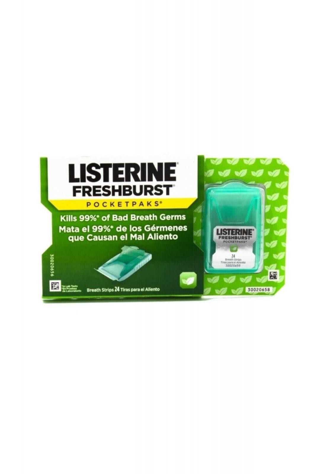 Listerine Freshburst Damak Strips (Taze Nane) Tekli 24 Yaprak