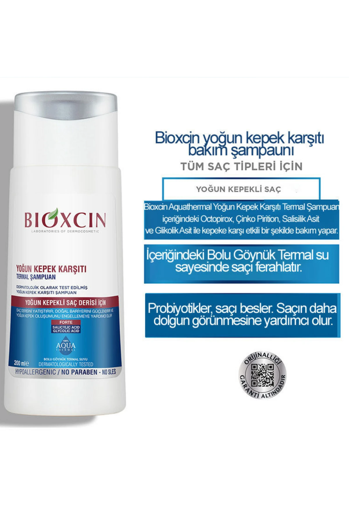 Bioxcin Aqua Thermal Yoğun Kepek Karşıtı Şampuan Ds 200ml