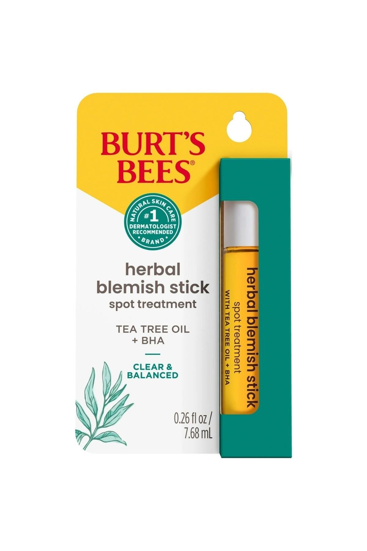 Burt's Bees Herbal  (Doğal Kökenli Cilt Bakım) Blemish Stick 0.26 Oz 7.68 ml