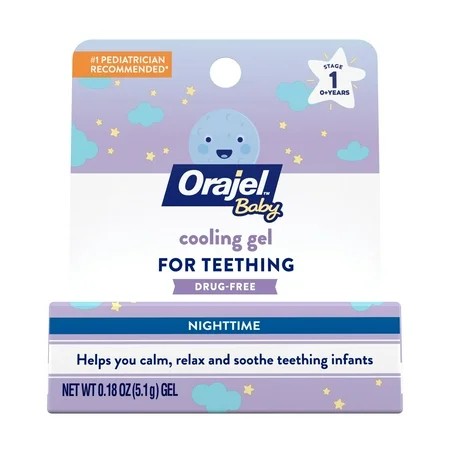 Orajel Baby Diş Çıkarma İçin İlaçsız Soğutma Jeli (Gece İçin) 0.18 oz 5.1 gr