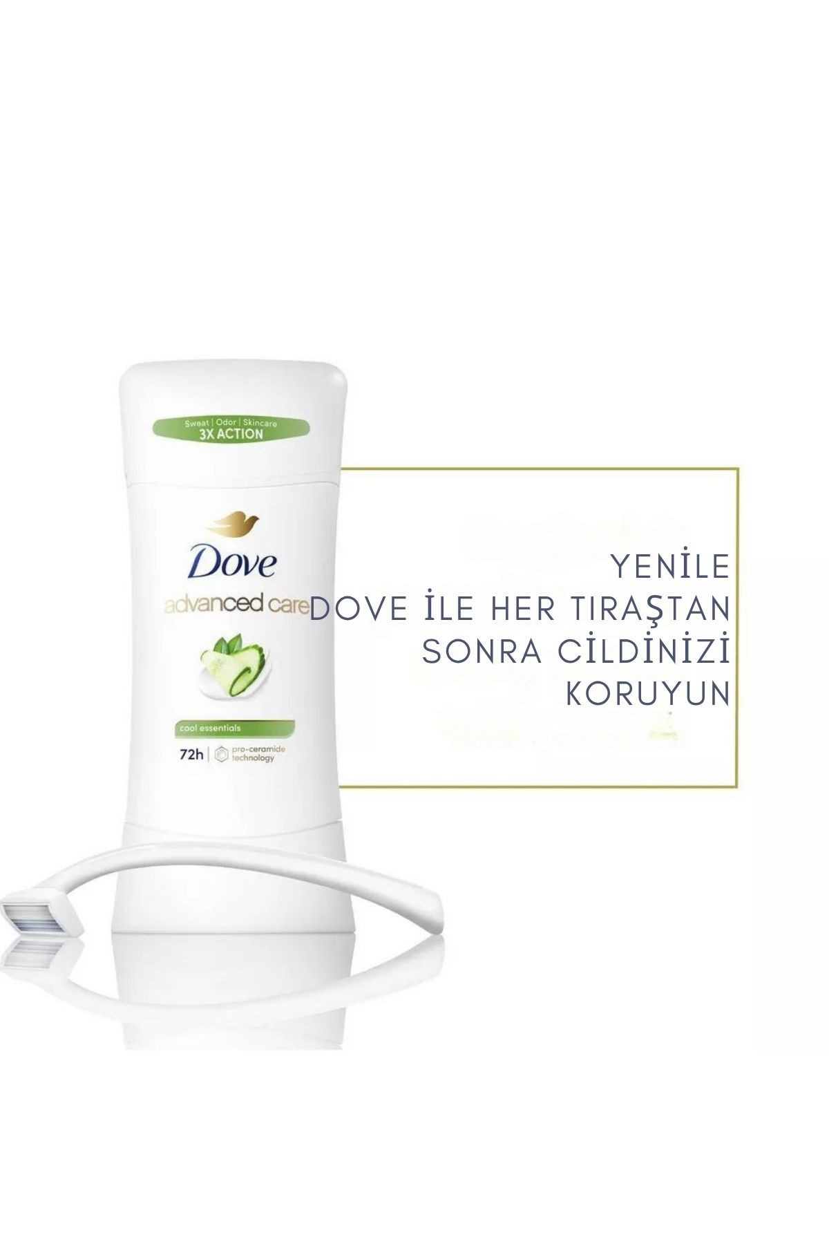 Dove Advanced Care Cool Essentials Antiperspirant (Kadın) 48hr Deodorant 2.6 oz 74gr