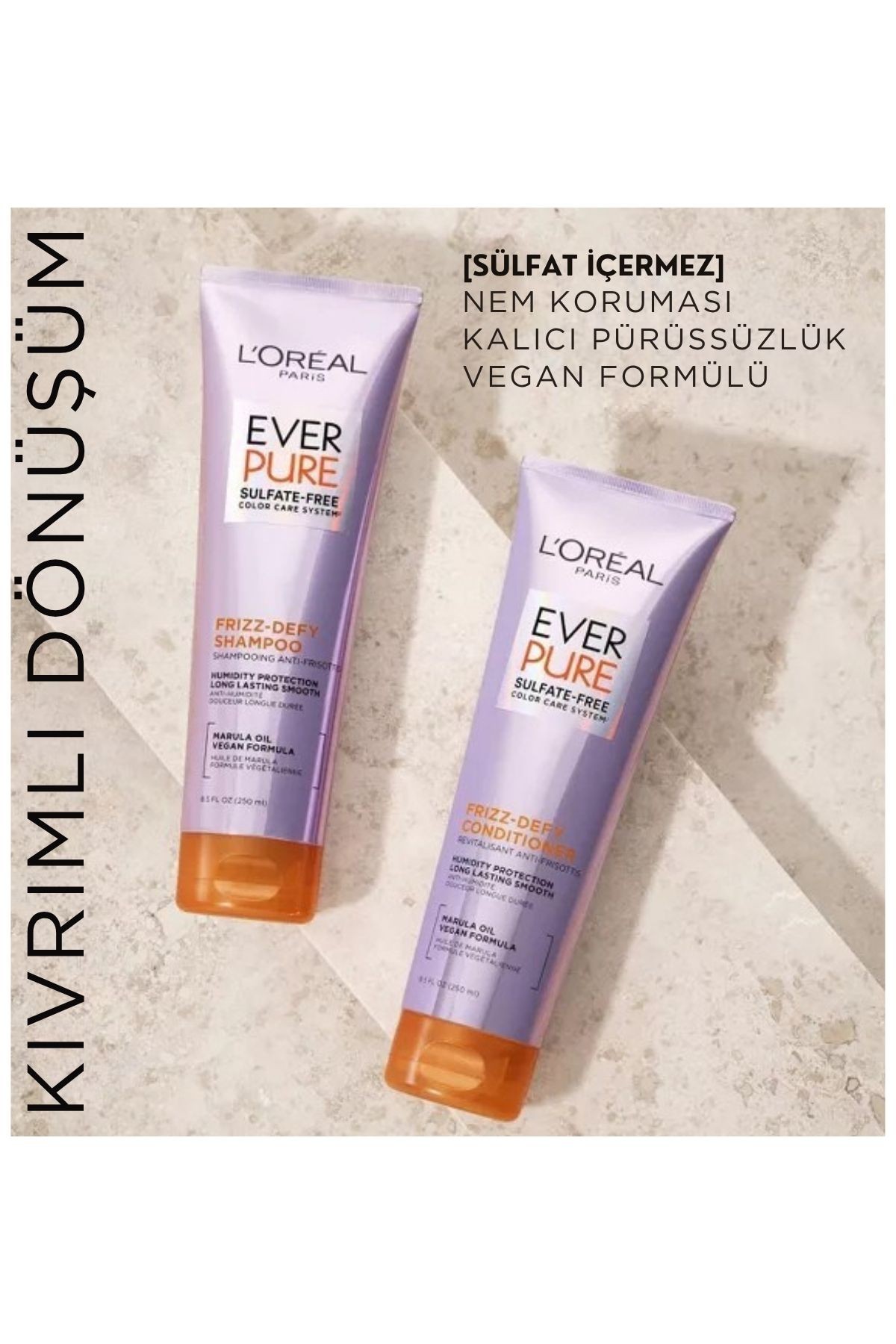 L'Oreal Paris EverPure Frizz-Defy Şampuan 250ml