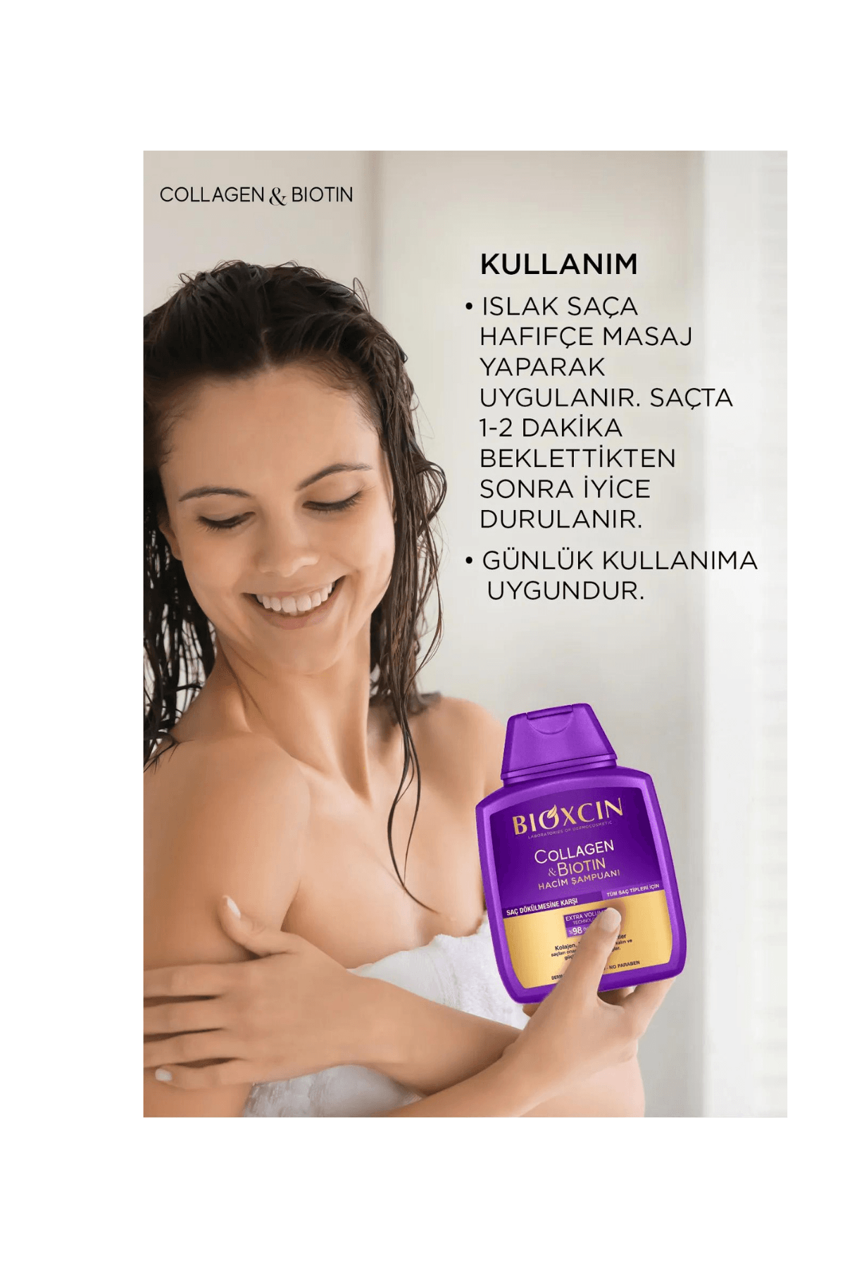 Bioxcin Collagen Biotin Saç Dökülmesine Karşı Şampuan 300 ml