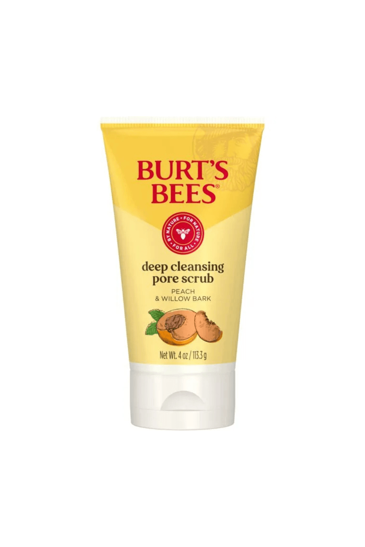 Burt's Bees Deep Cleansing Pore Scrup (Şeftali ve Söğüt Kabuğu Peeling) Yüz Peelingi 4 OZ 113.3gr