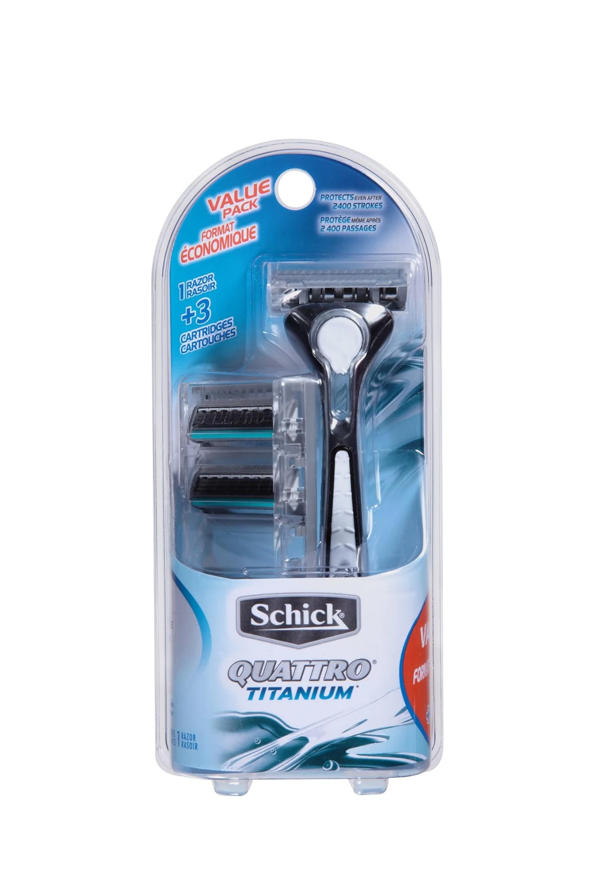 Schick Quattro  3 Yedek Bıçaklı Titanyum Tıraş Bıçağı