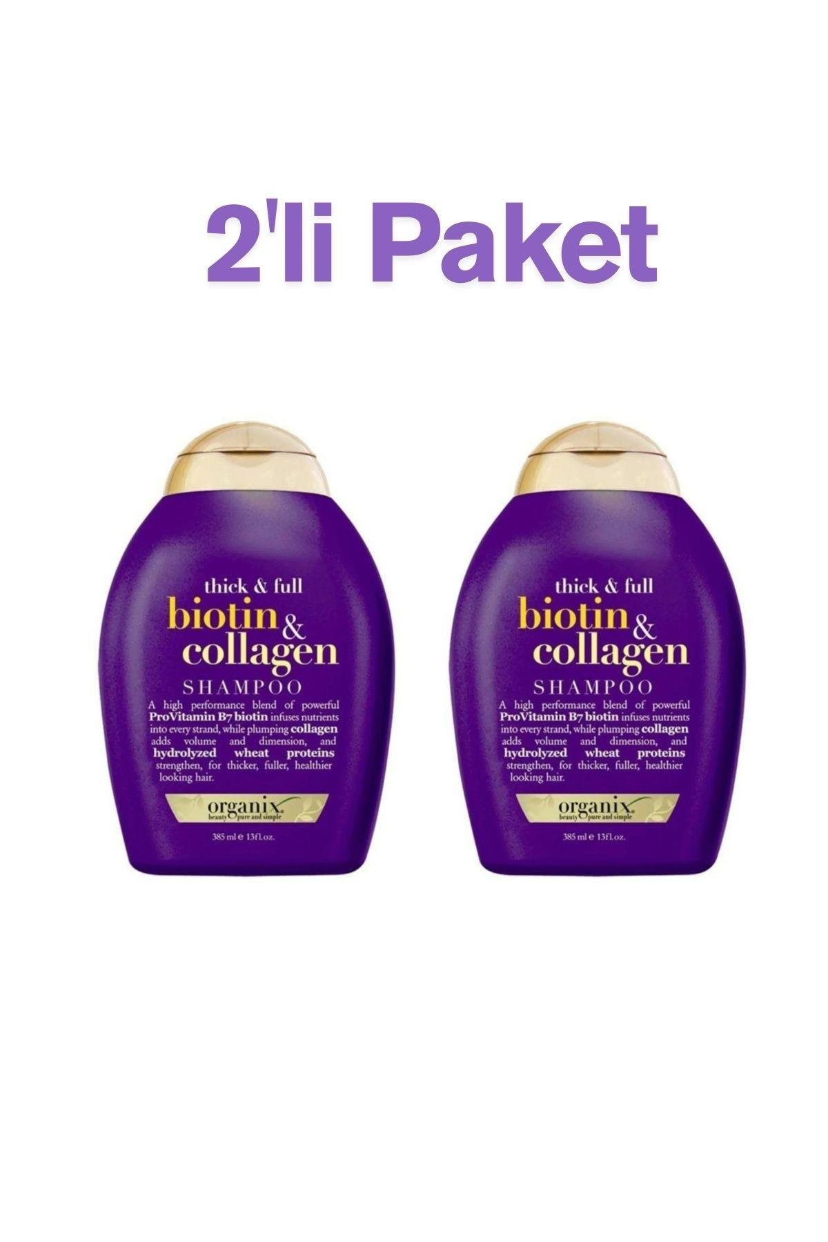 OGX Biotin & Kolajen ( Dolgunlaştırıcı) Şampuan 2 Adet 85 ml