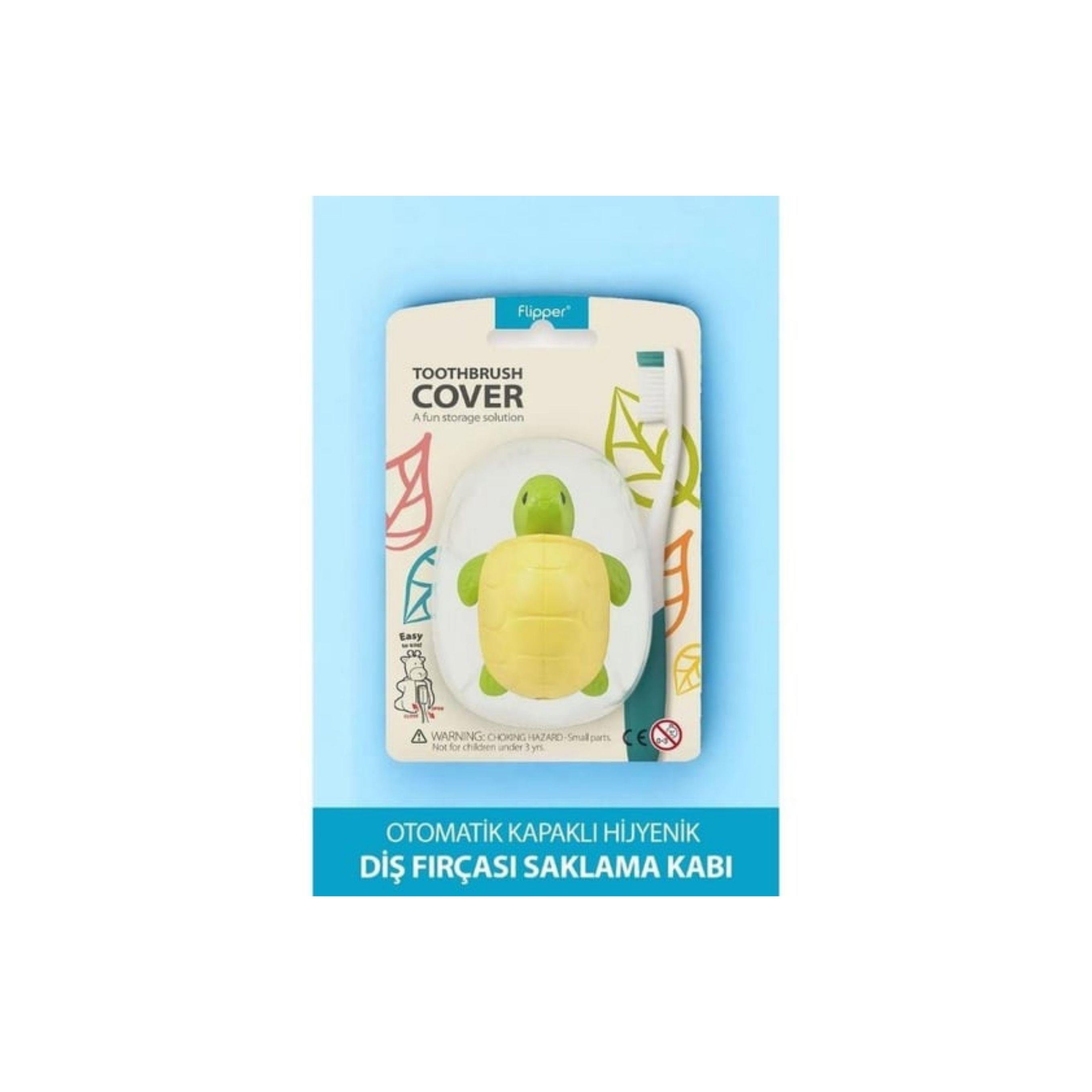 Flipper Kaplumbağa Diş Fırçası Kabı (3 yaş üstü)