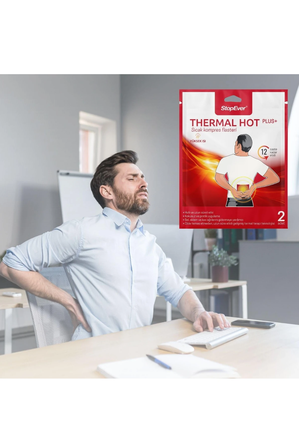 StopEver Thermal Hot Plus+ Sıcak Kompres Flasteri