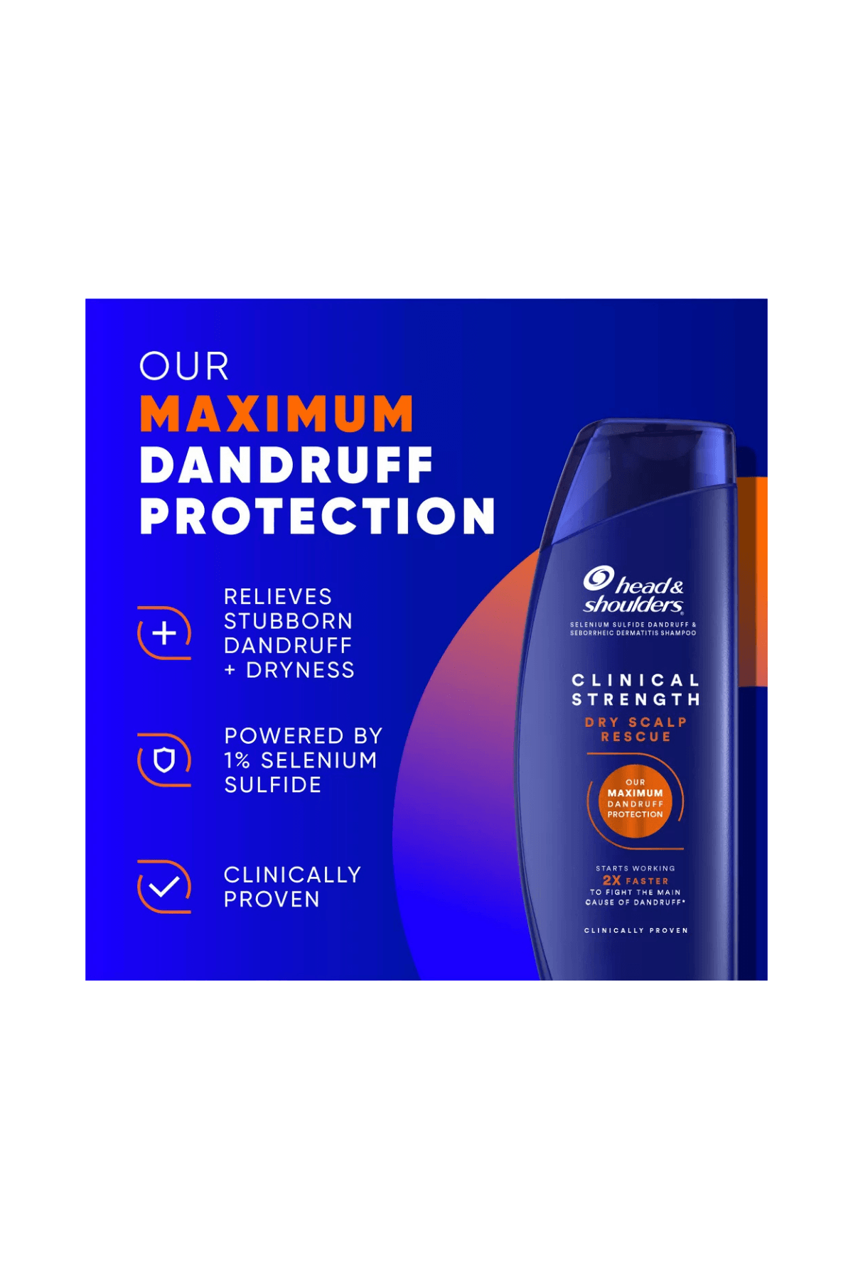 Head & Shoulders Clınıcal Strenght Dry Scalp Rescue (Kuru Saç Derisi, Kepek) Şampuanı 13.5 Oz 400ml