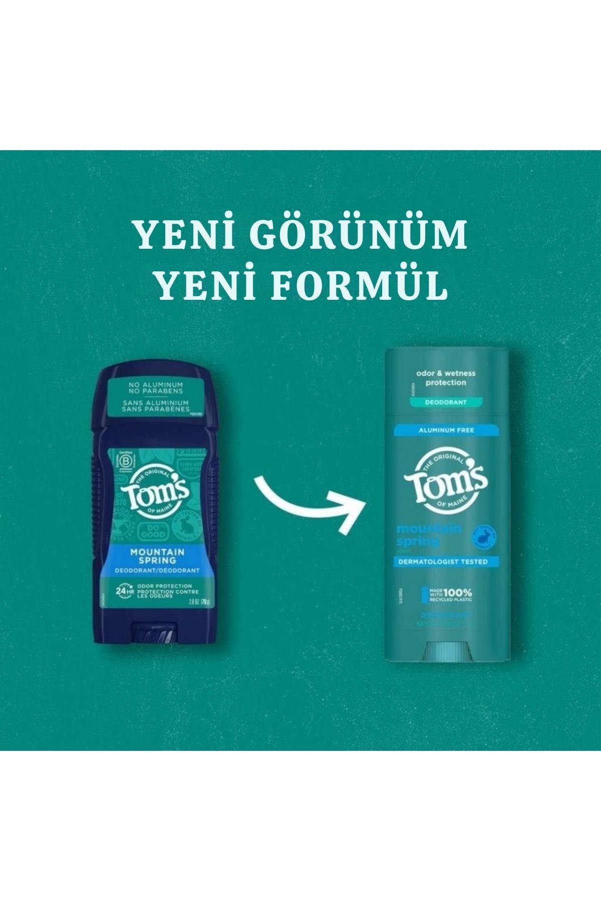 Tom's of Maine Mountain Spring Dağ Baharı Deo Stick 92 gr 