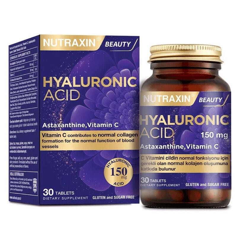 Nutraxin Beauty Hyaluronic Acid (C Vitamini İle Zenginleştirilmiş) 30 Tablet