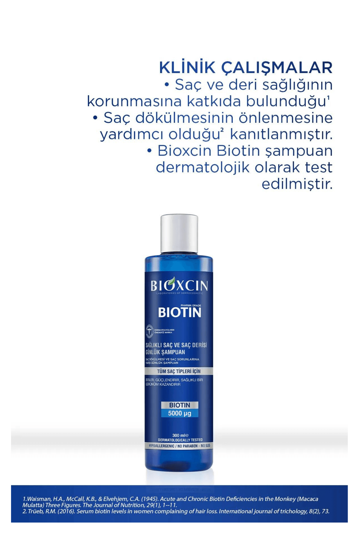 Bioxcin Biotin (Tüm Saç Tipleri) Şampuan 300 ml