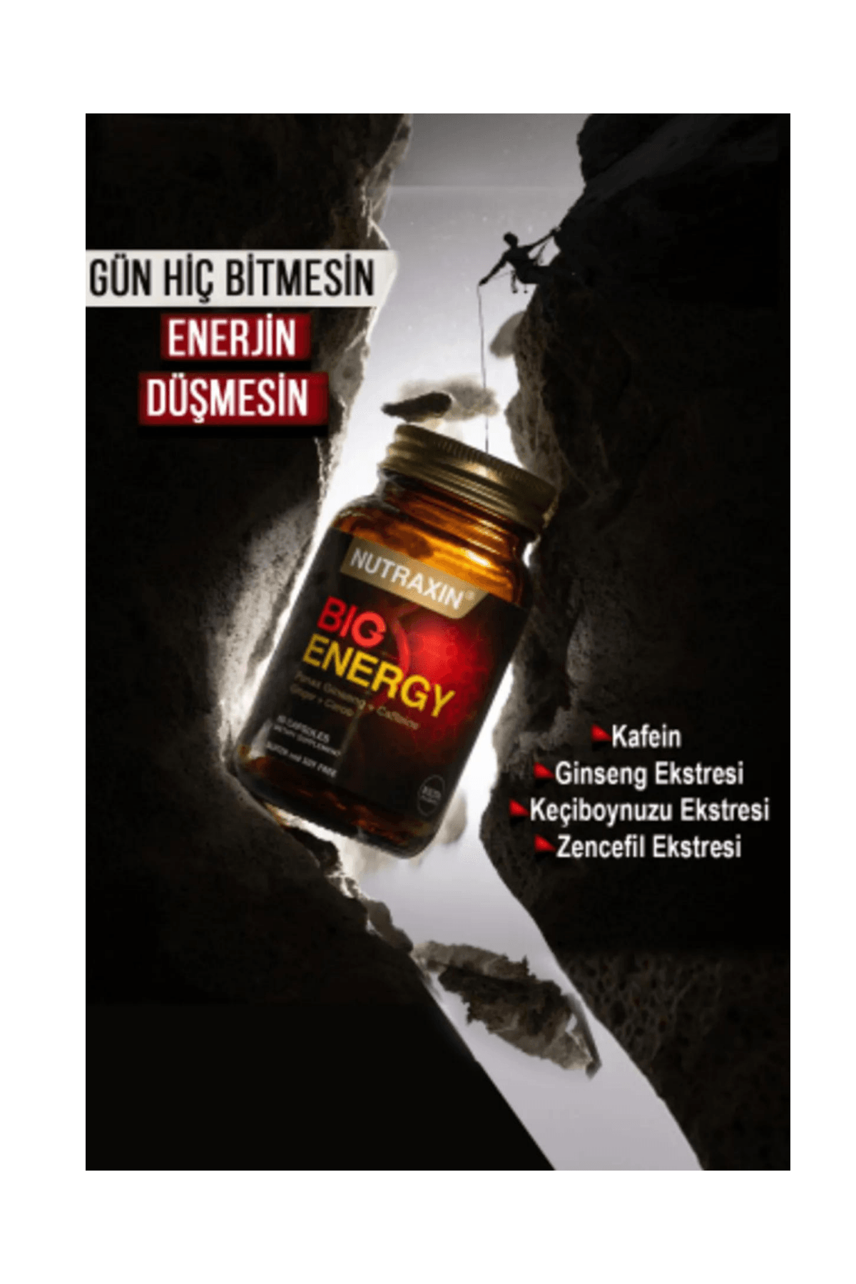 Nutraxin Big Energy Takviye Edici Gıda 60 Tablet