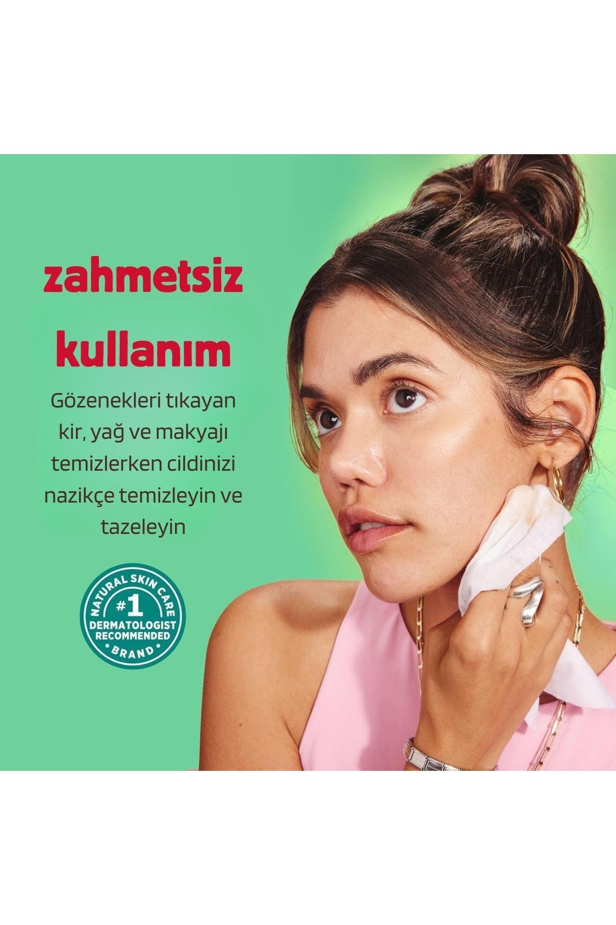 Burt's Bees Refreshing Facial Towelettes With Cucumber and Mint Salatalık ve Naneli (Tüm Cilt Tipleri İçin, %99 Doğal Kökenli) Yüz Temizleme Mendili 30 Adet 5.1 oz 144.5 gr