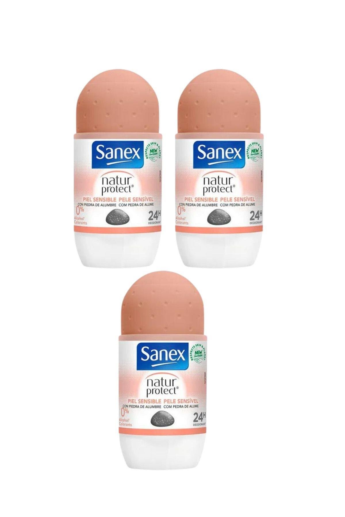 Sanex Natur Protect Piel Sensible Roll-on 50 ml (3 Adet)