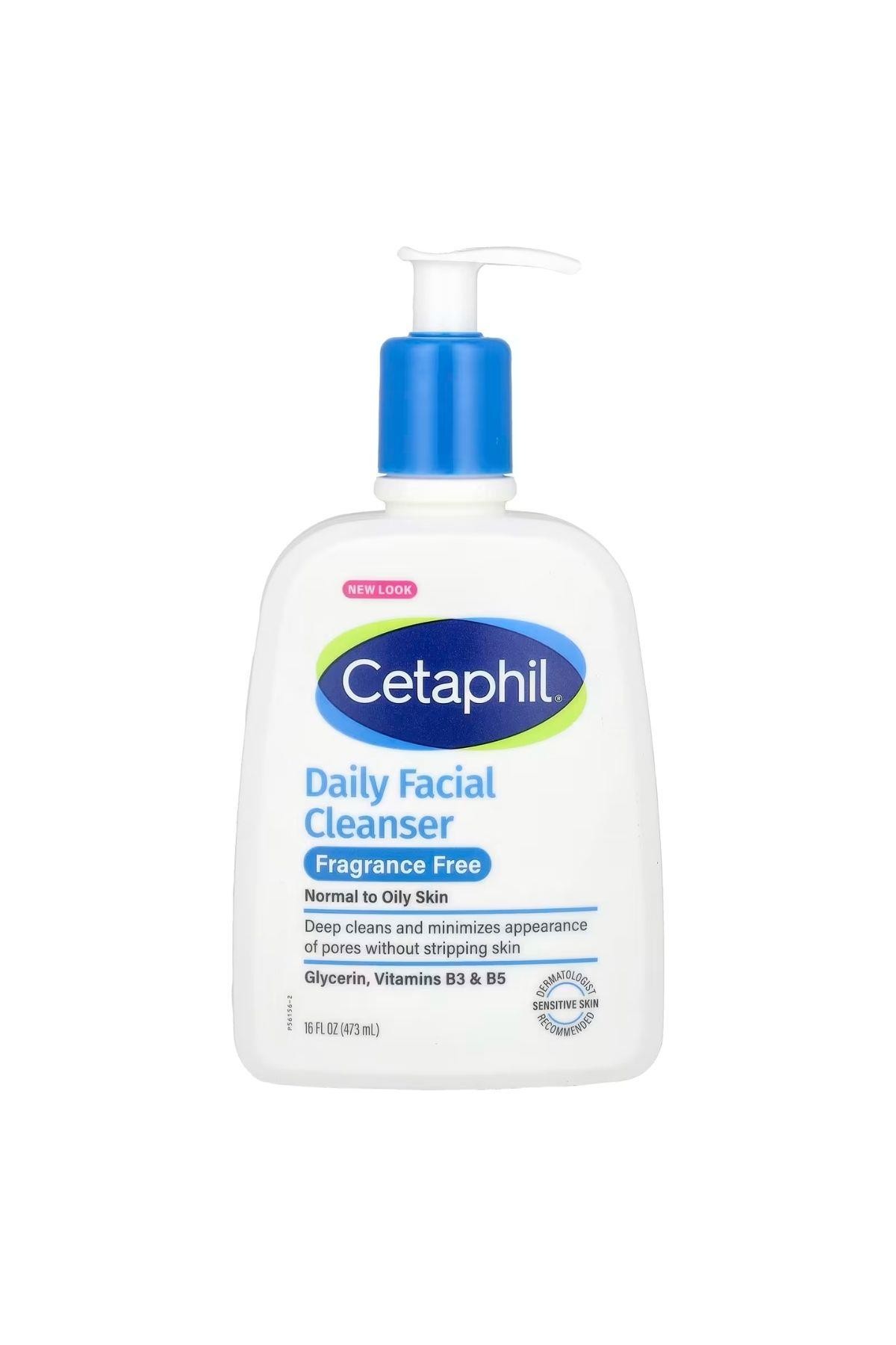 Cetaphil Daily Facial Cleanser Günlük (Kokusuz, Karma ve Yağlı) Yüz Temizleyici 16 fl lz 473ml