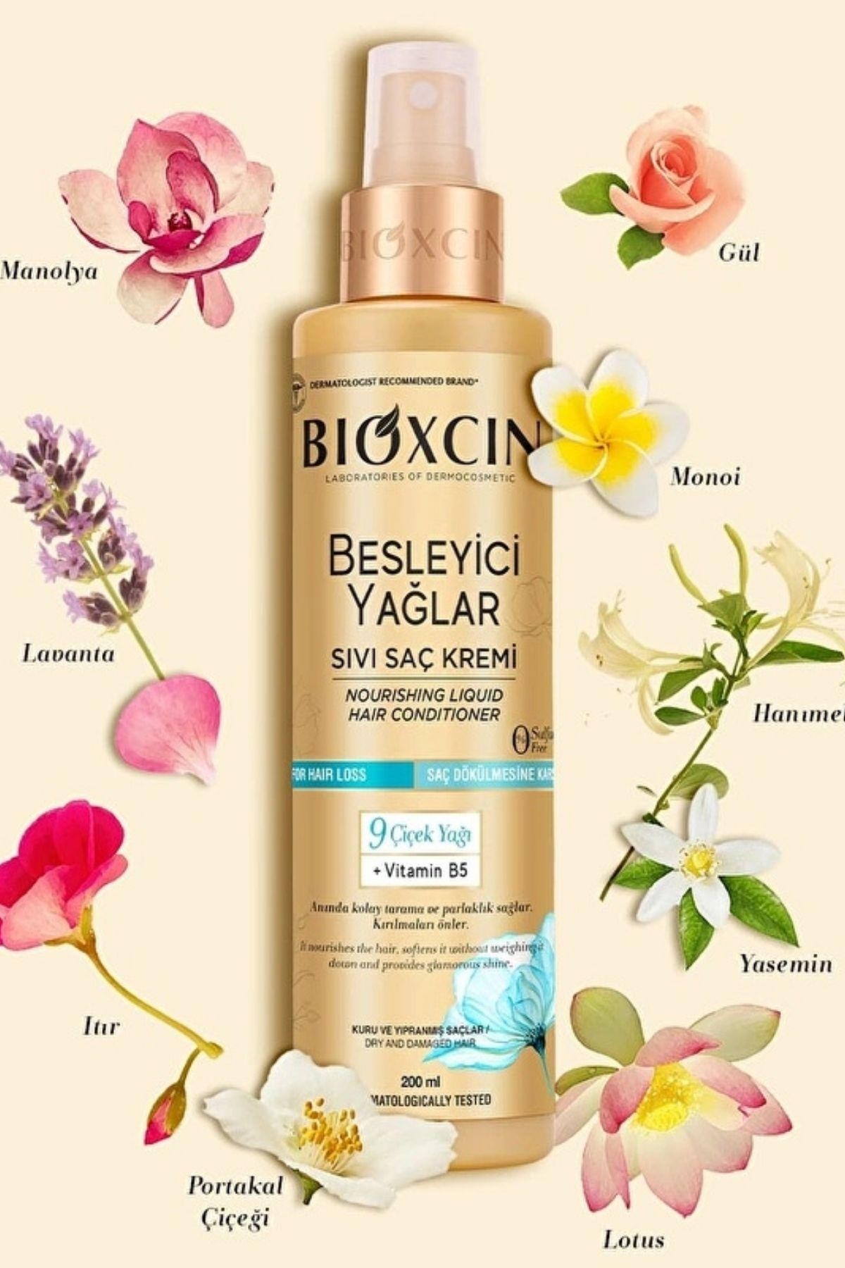 Bioxcin Besleyici Yağlar Bakım Şampuanı 300ml+Saç Bakım Yağı 150ml+Saç Bakım Kremi 250ml+ Sıvı Saç Kremi 200ml