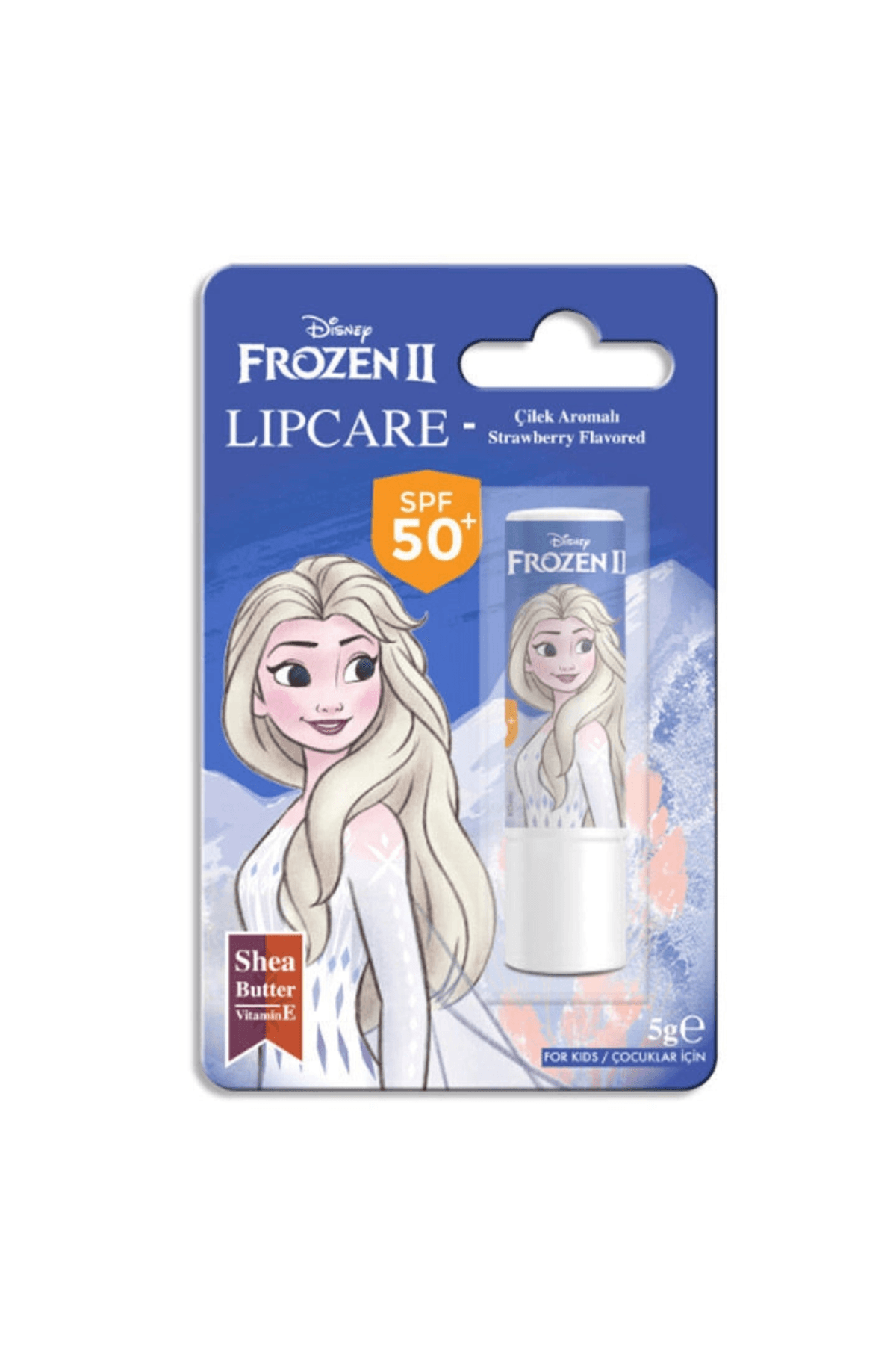 Disney Frozen II SPF50+ Vitamin E Çilekli Dudak Koruyucu 5 gr