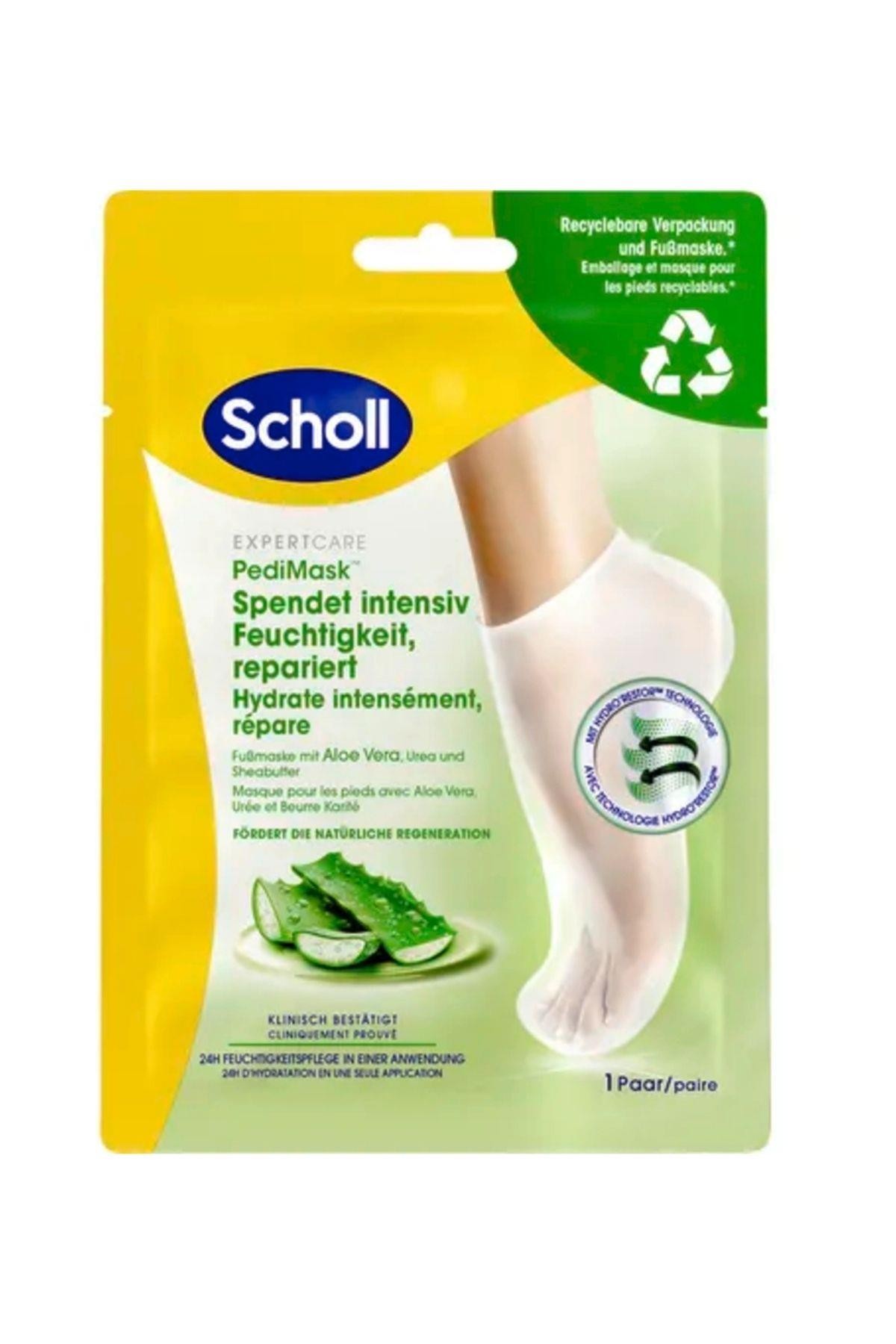 SCHOLL Yoğun bakım Aloe Vera (Kuru ve Sert Ayaklara Yoğun Beslenme ve Nemlendirme) Ayak Maskesi 2x10 gr