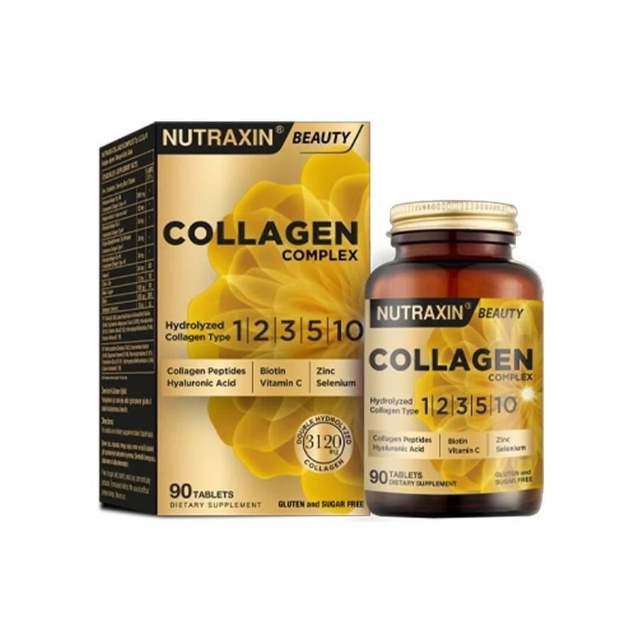 Nutraxin Collagen Complex (Hyaluronic Acid,C Vitaminli, Biotinli, Glutensiz, Zinc Selenium) 90 tablet