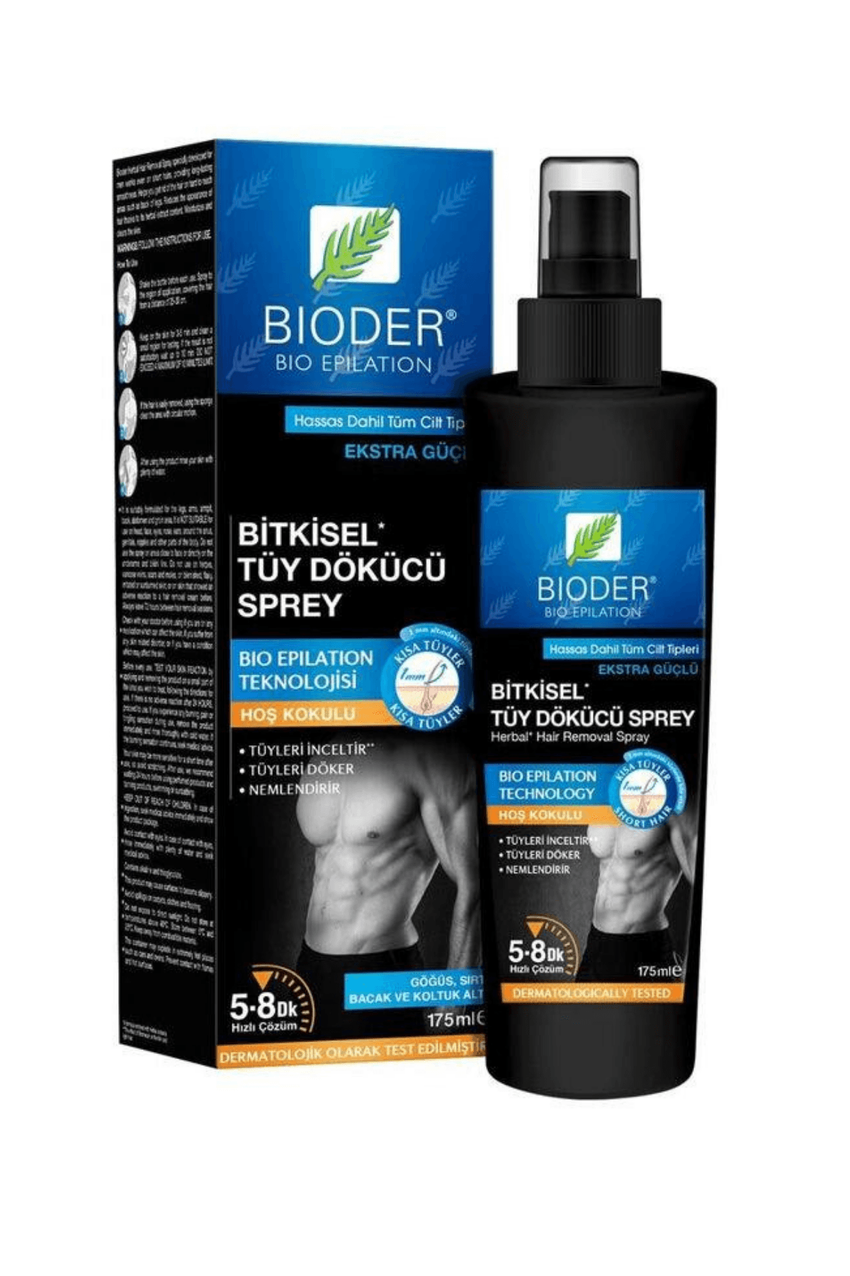 Bioder Erkekler İçin Bitkisel Tüy Dökücü Sprey 175 ml