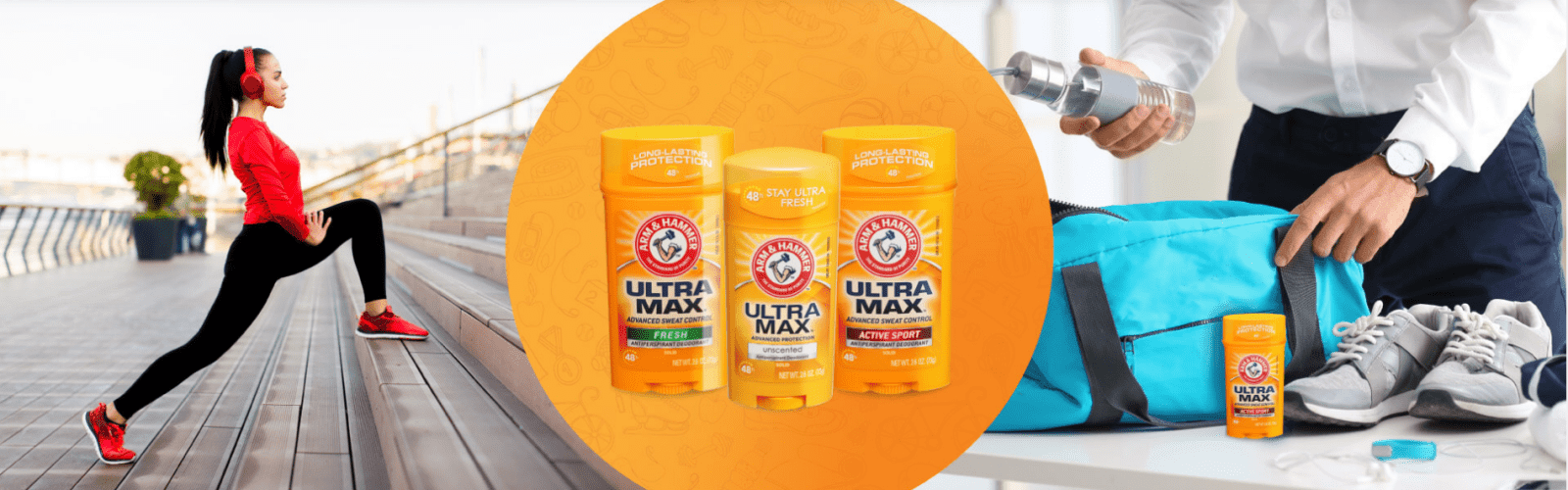 Arm & Hammer Ultra Max Actıve Sport Antiperspirant ( Katı Terleme Önleyici) Deodorant 73gr