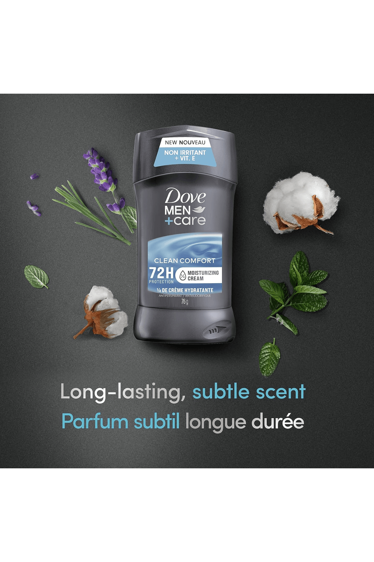Dove Men + Care Clean Comfort Antiperspirant (72hr) Erkek Deodorant 2.7 oz 76gr
