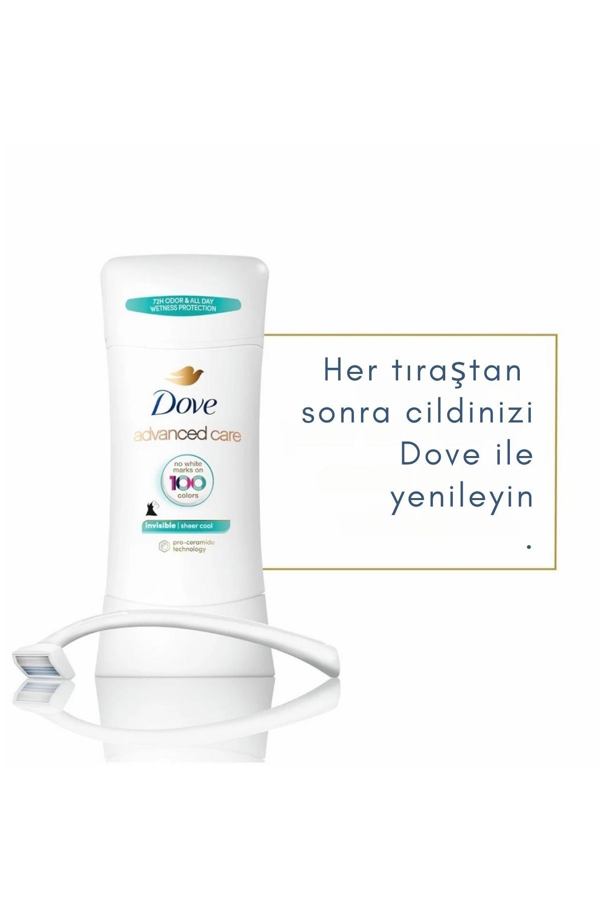 Dove Advanced Care İnvisible Sheer Cool Antiperspirant (Kadın) 72hr Deodorant 2.6oz 74gr