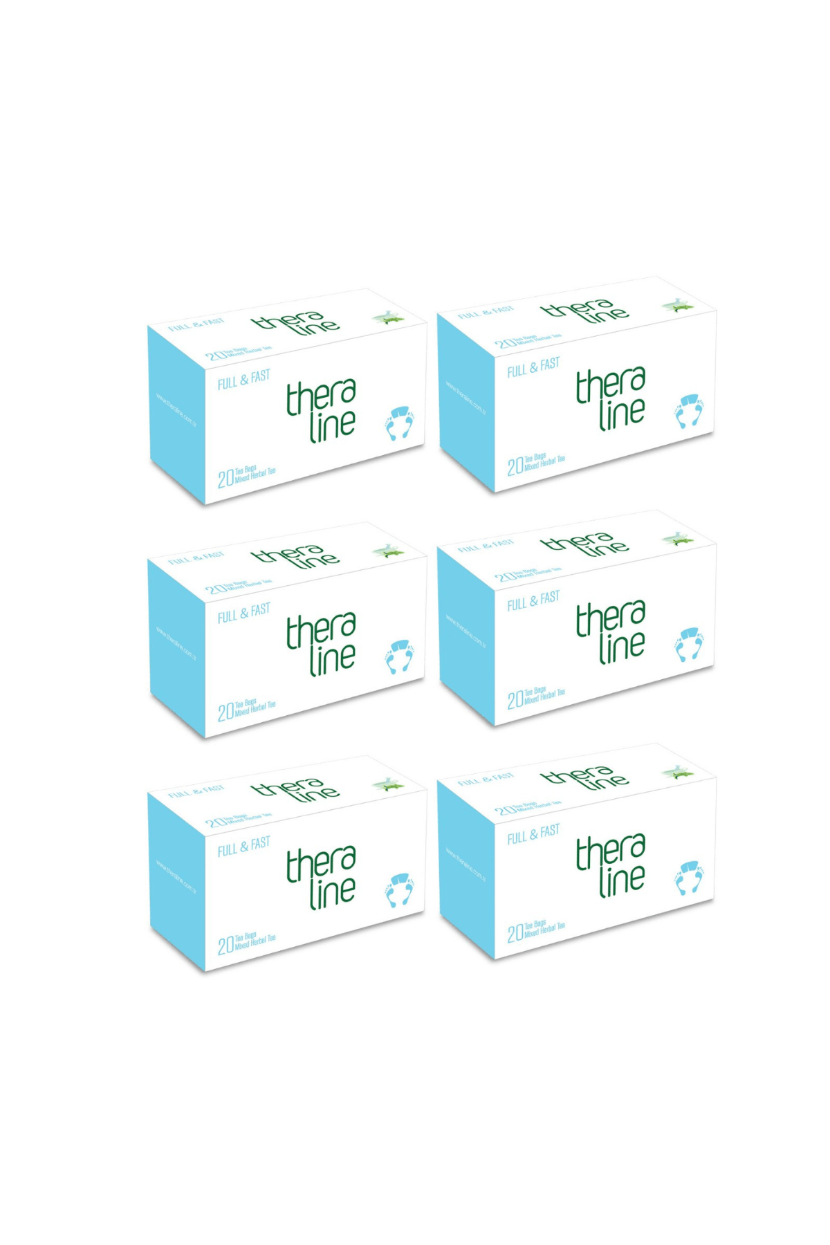 Theraline Full & Fast (Açlığa Karnım Tok) Bitki Çayı Süzen Poşet (6 Kutu) 120 Adet
