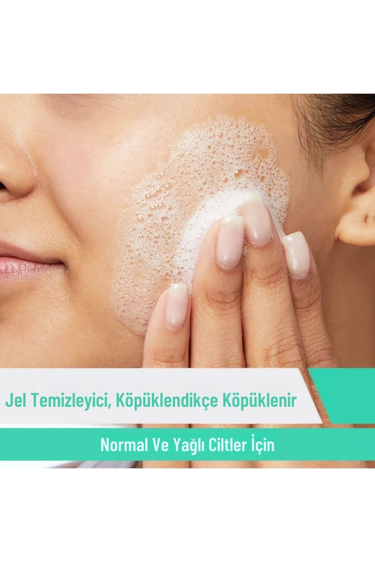 CeraVe Köpüren Yüz Yıkama Jeli, Normal ve Yağlı Ciltler İçin Yüz Temizleyici 355ml (İthal)