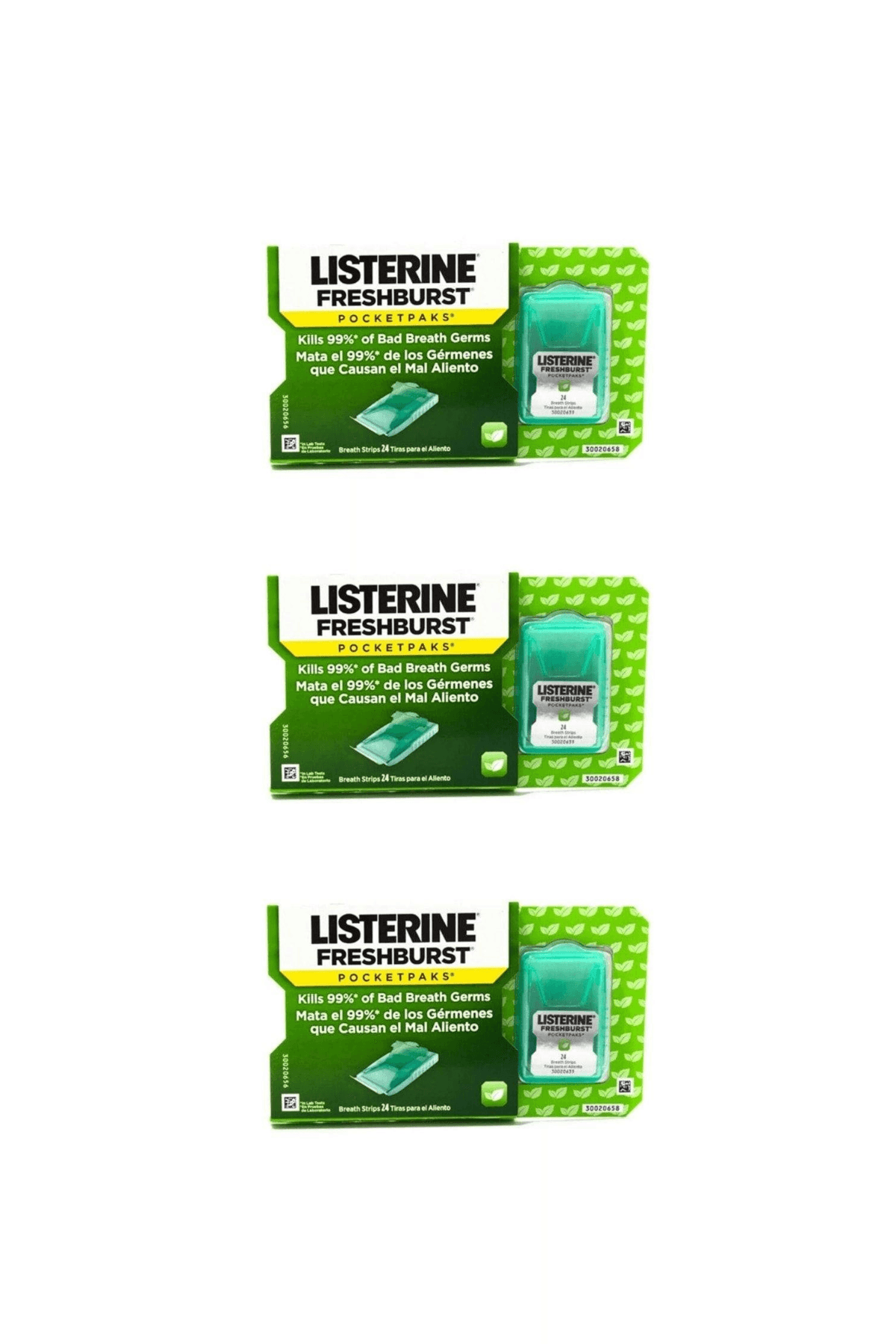 Listerine Ağız Çalkalama Suyu Fresh Burst Pocketpaks 3 Kutu
