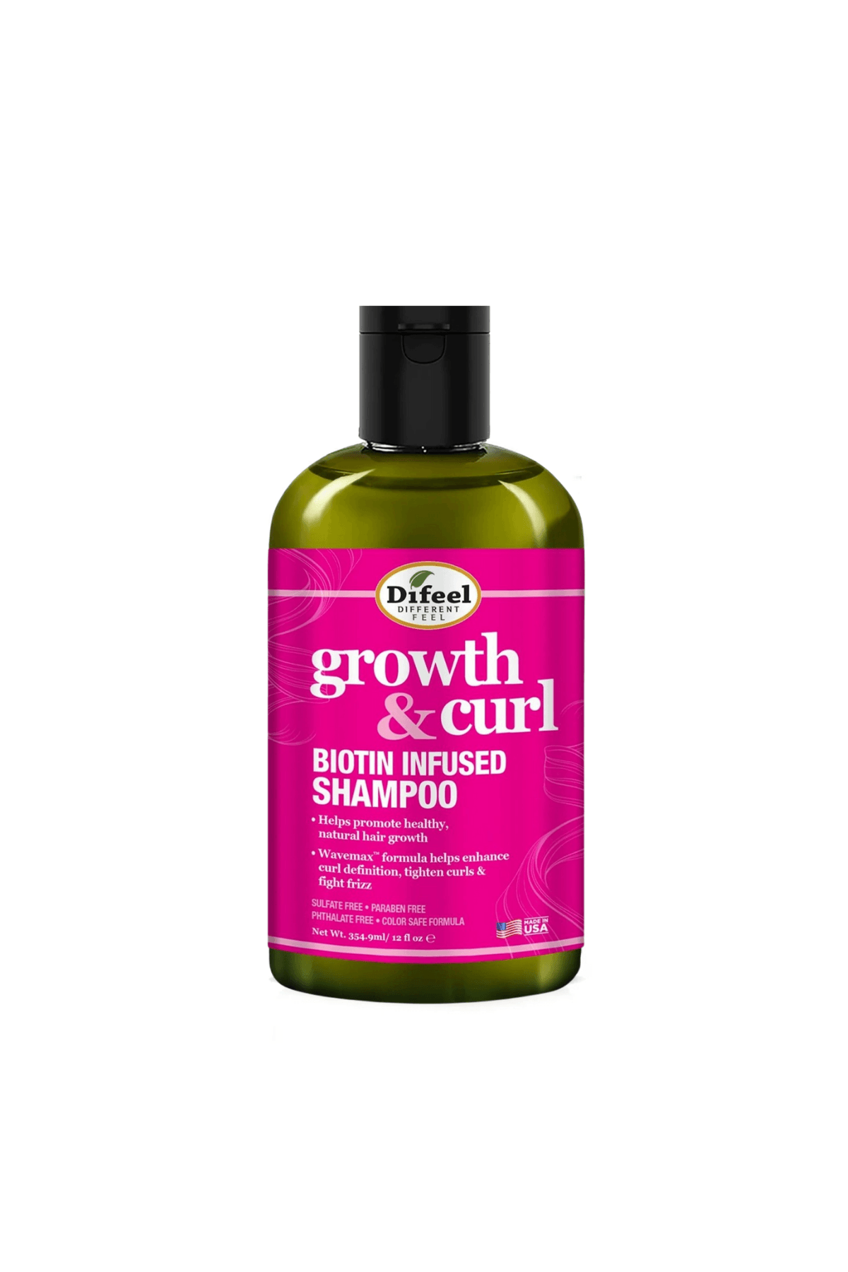 Difeel Growth & Curl  (Büyüme ve Bukle Biotin Şampuanı) 354,9ml 